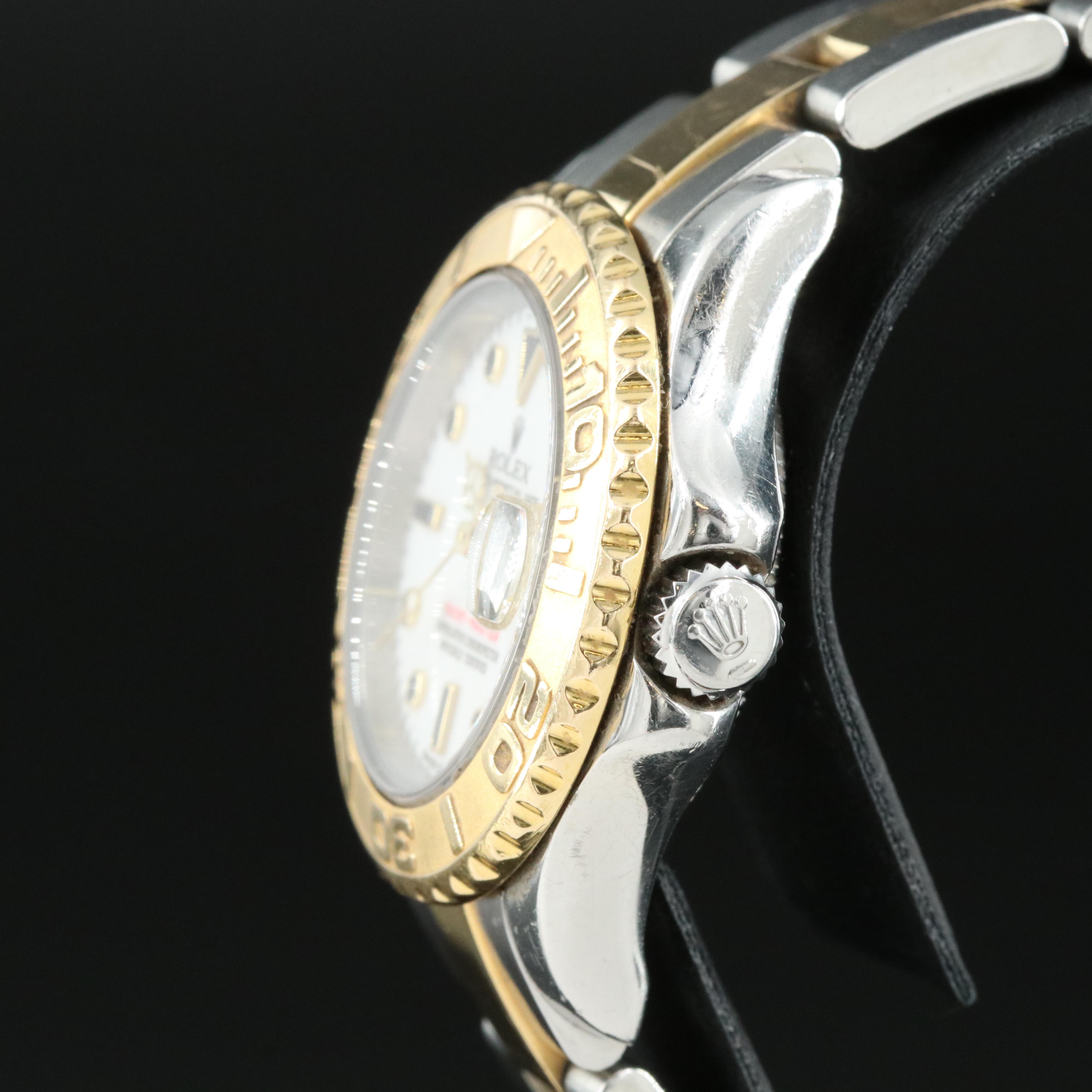 2002 Rolex Yacht-Master White Dial Two-Tone Oyster Watch