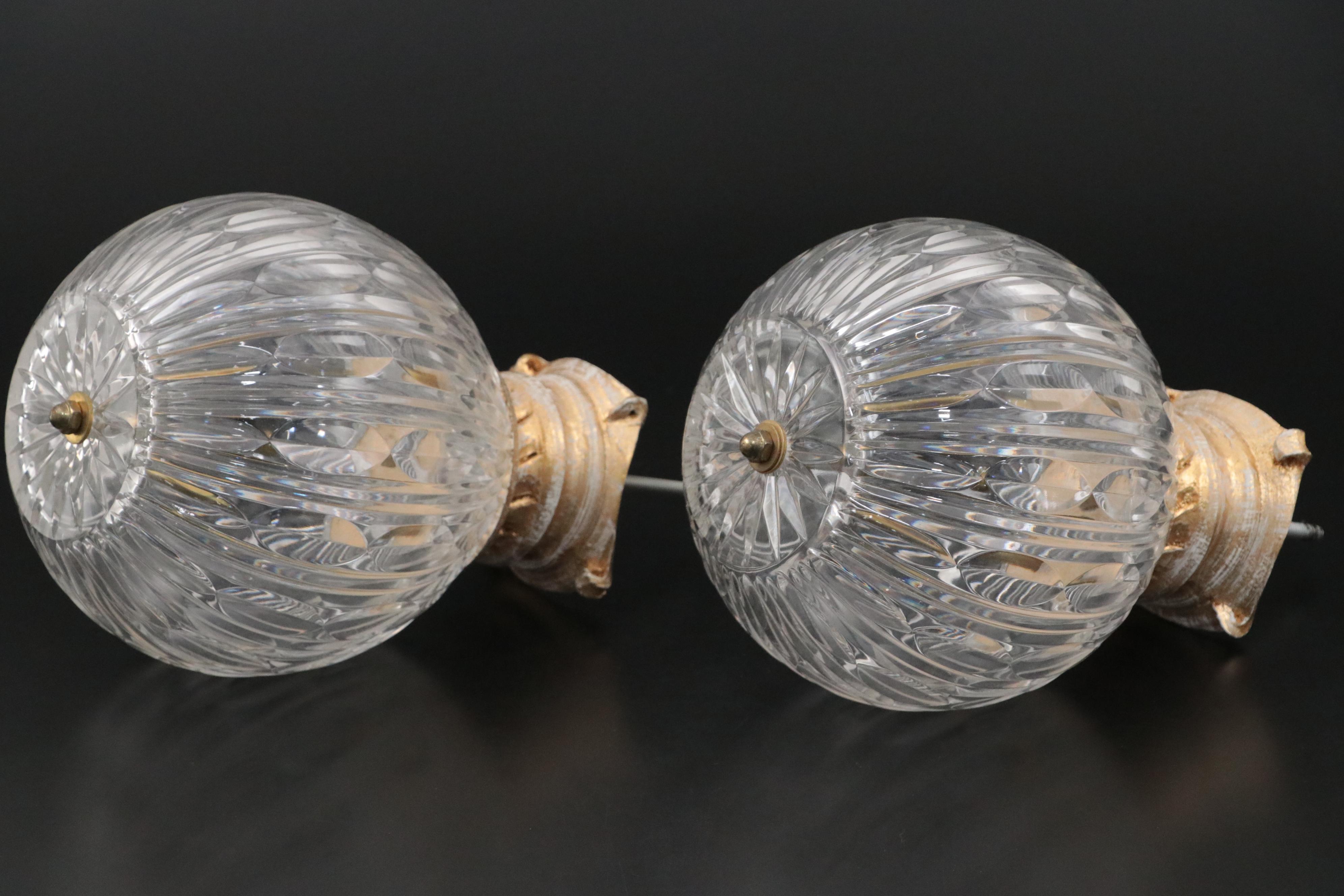 Kay Blair Glass Spherical Drapery Finials