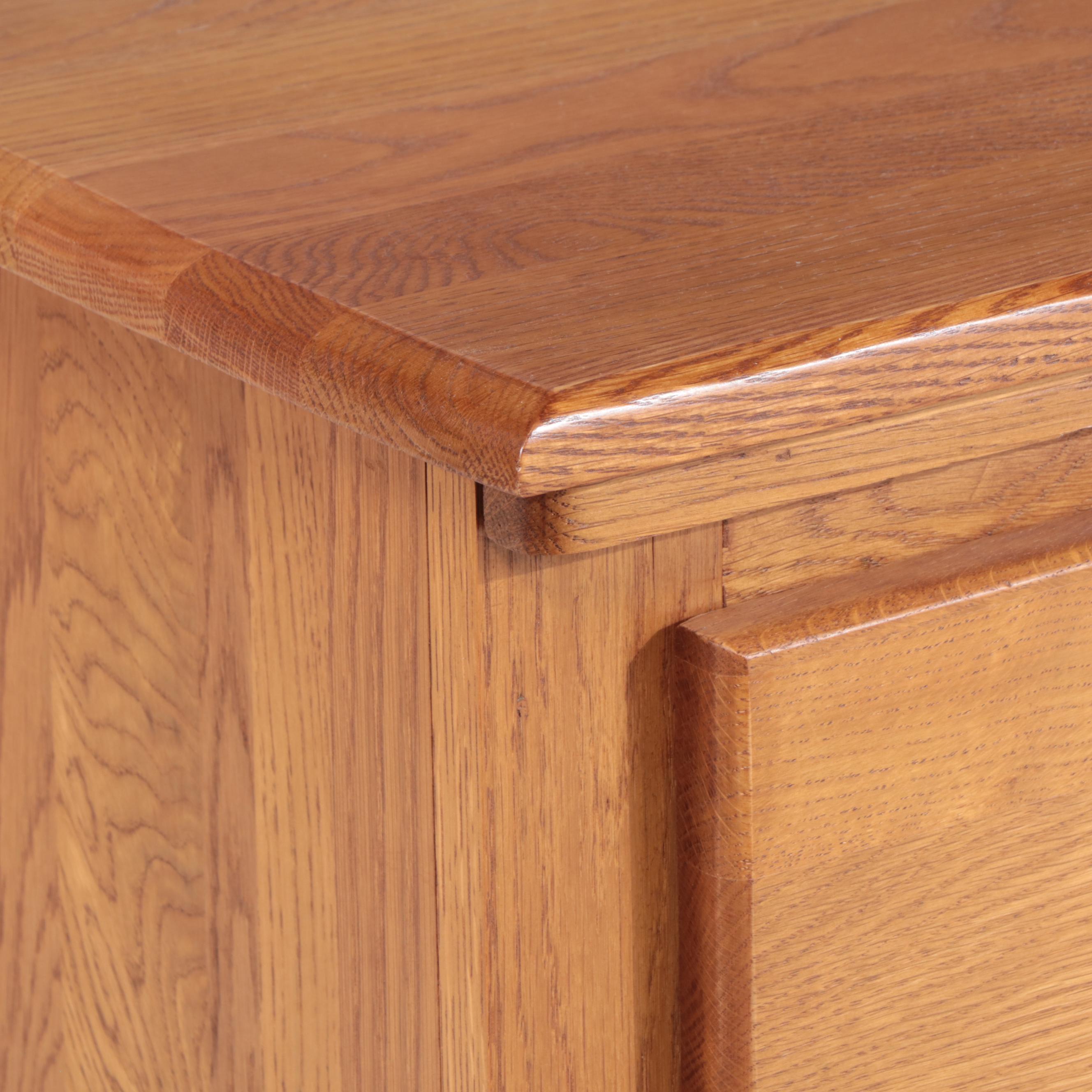 Oakwood Furniture Shaker Style Oak Seven-Drawer Chest