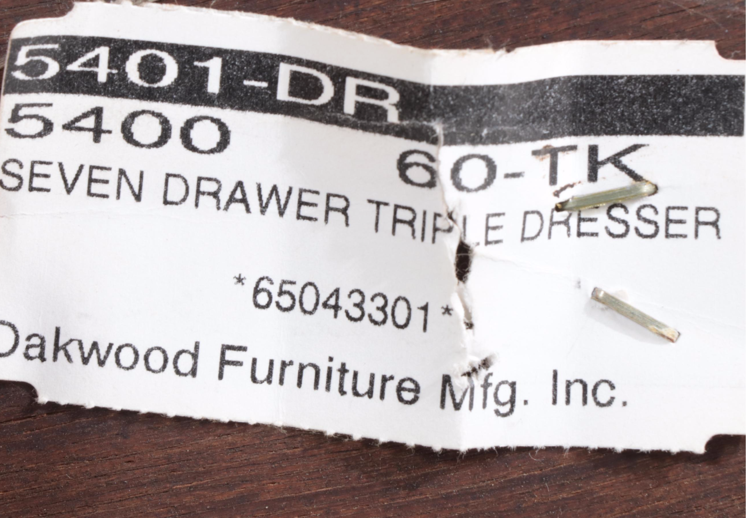 Oakwood Furniture Shaker Style Oak Seven-Drawer Chest