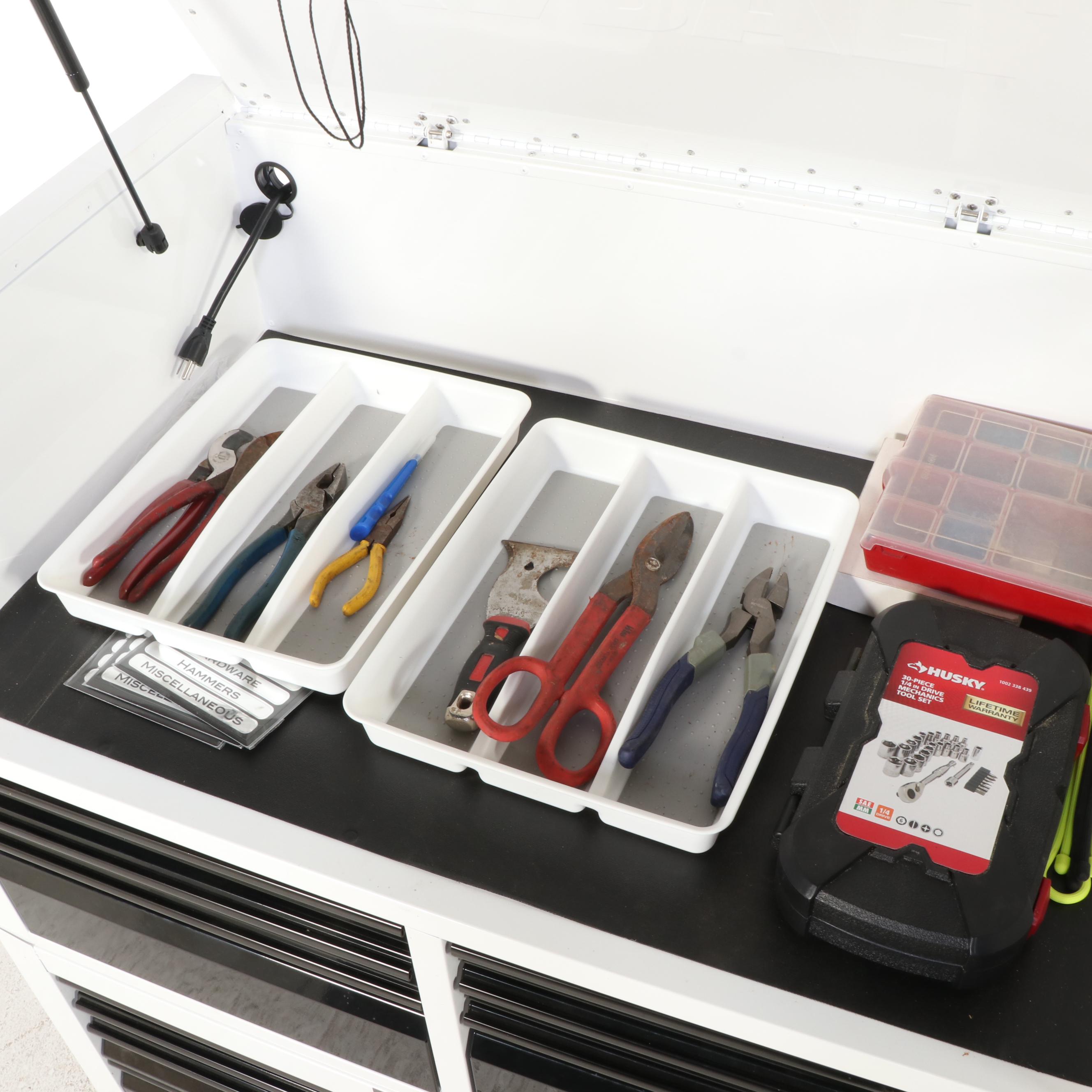 Kobalt Powder-Coated Steel Twelve-Drawer Tool Chest and Cart Combination