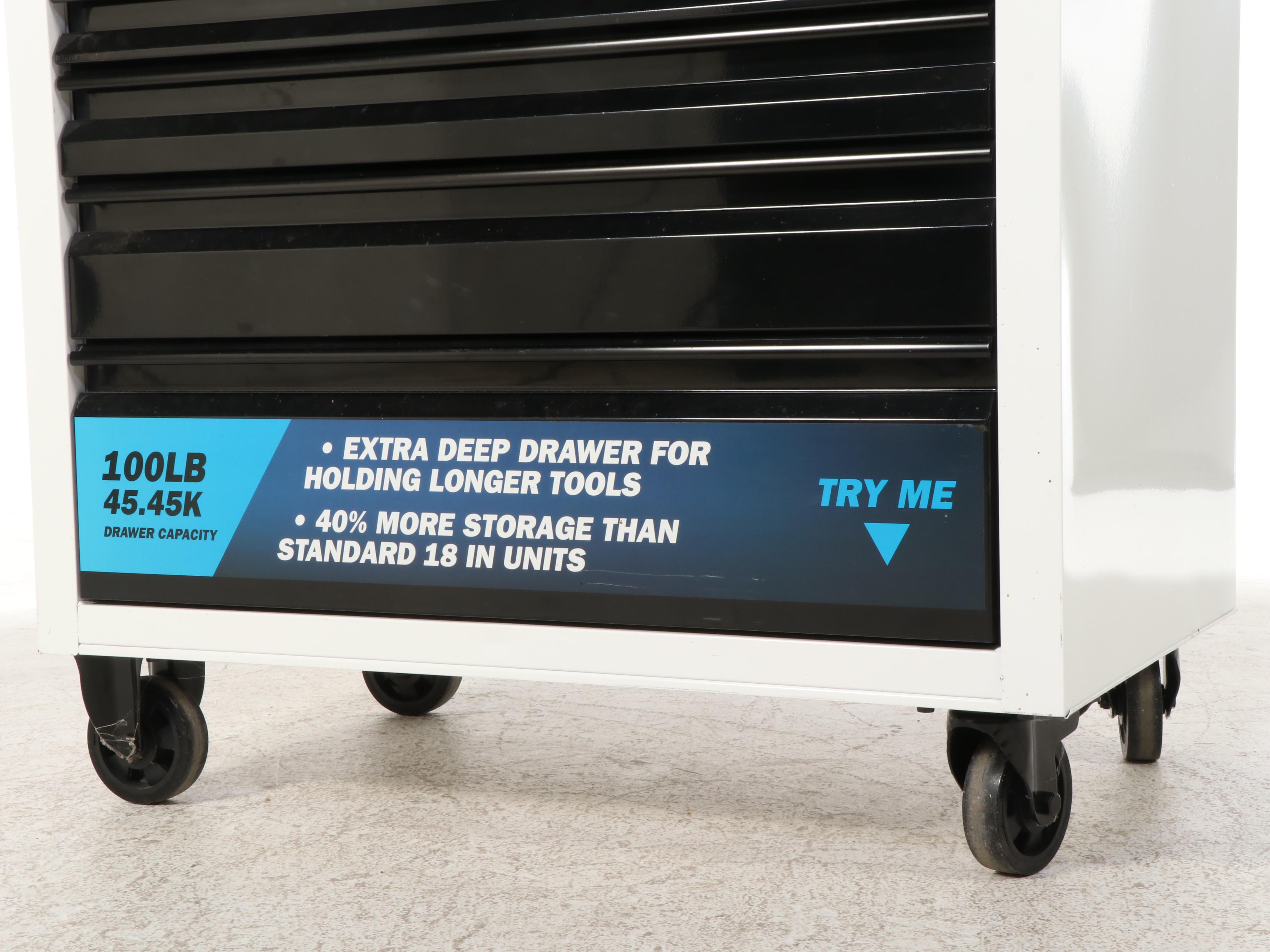 Kobalt Powder-Coated Steel Twelve-Drawer Tool Chest and Cart Combination