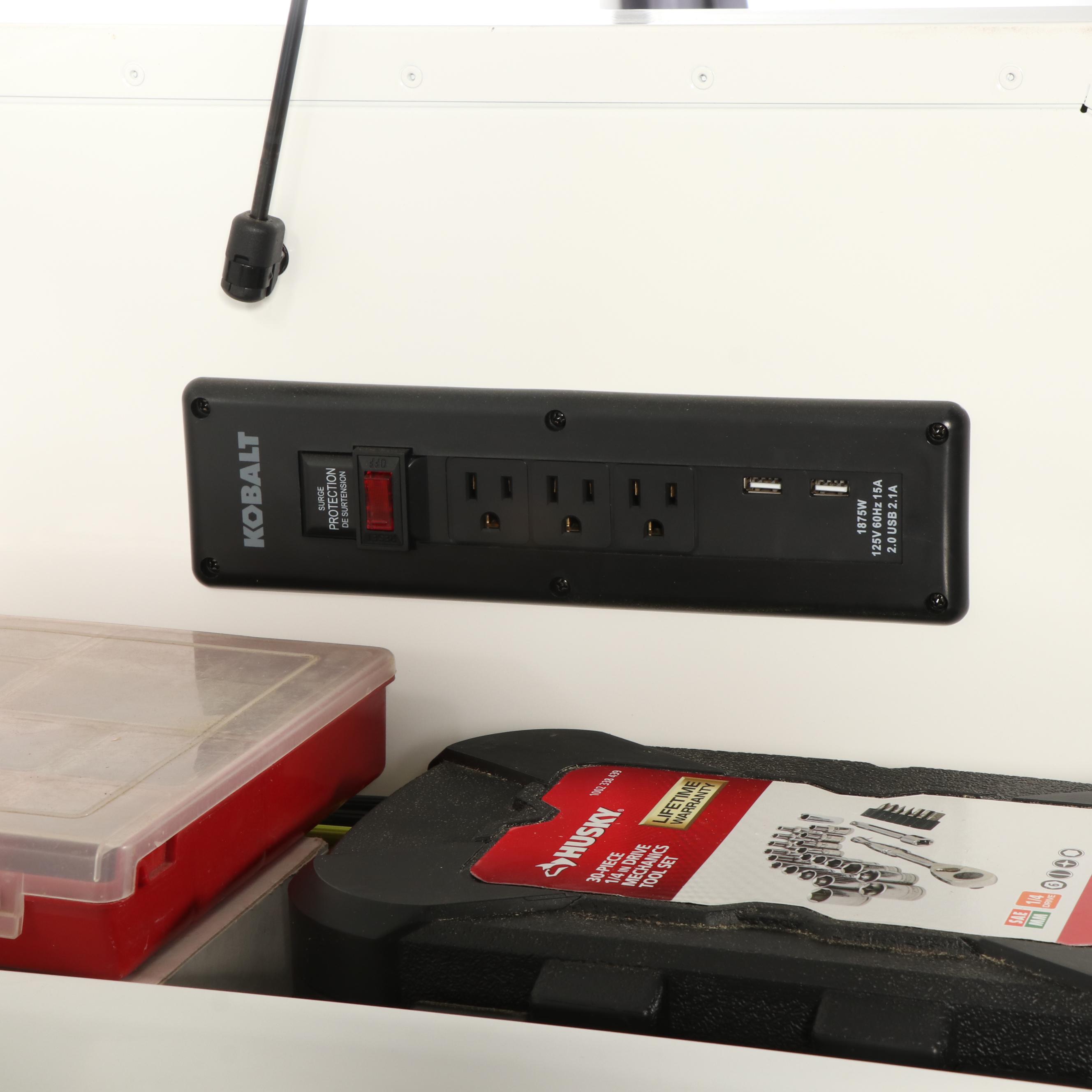 Kobalt Powder-Coated Steel Twelve-Drawer Tool Chest and Cart Combination