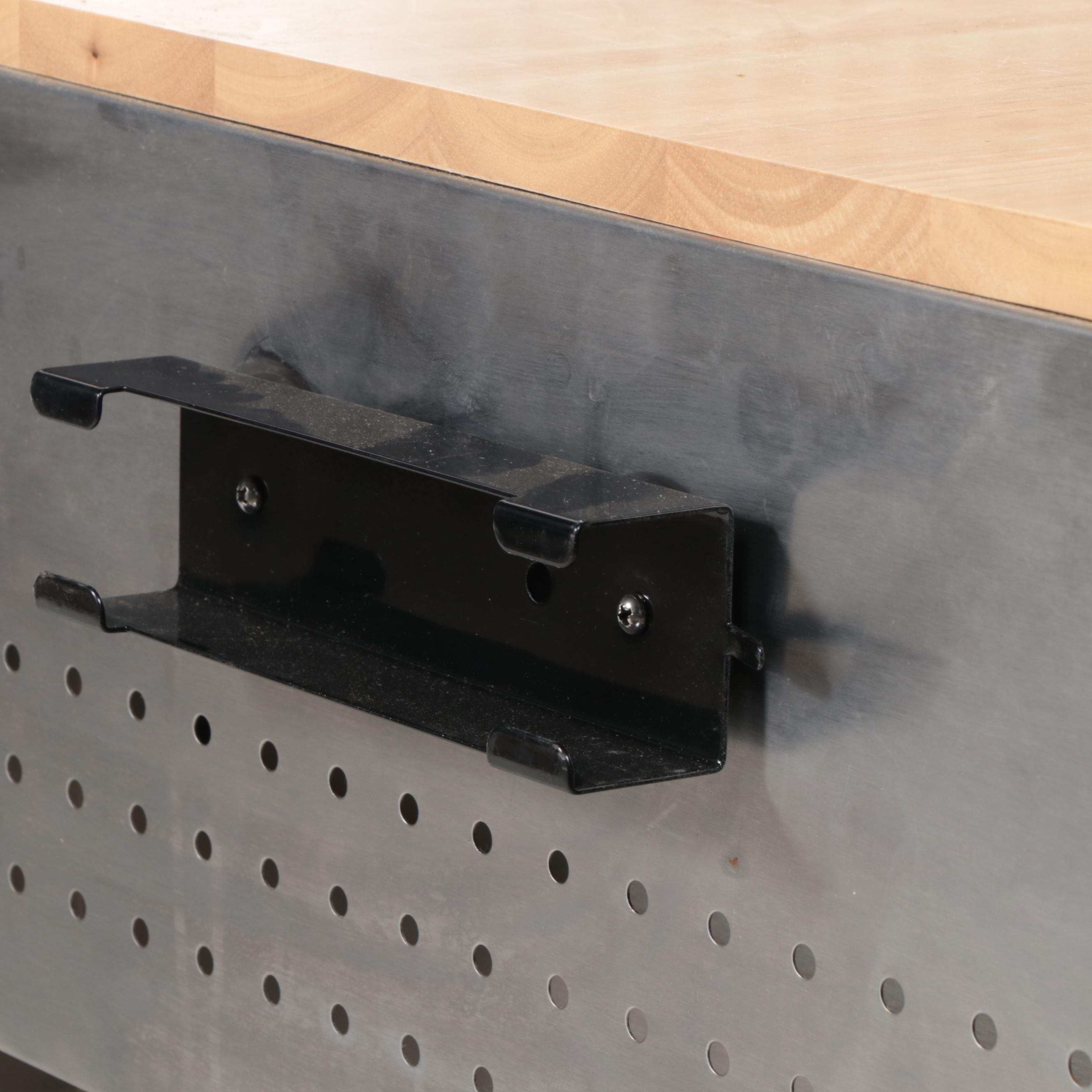 Kobalt Stainless Steel and Hardwood Two-Drawer Work Bench with Tools