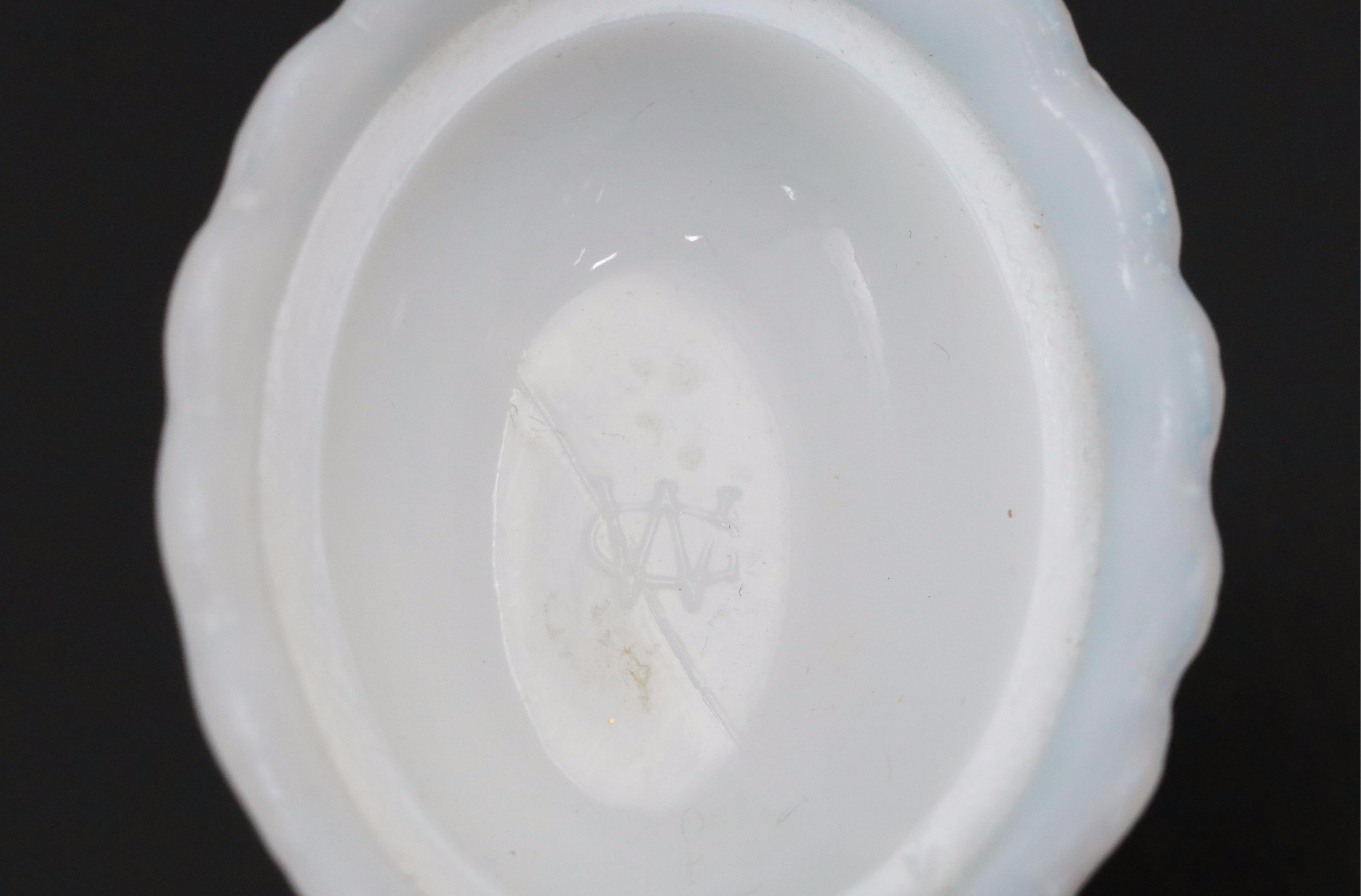 Fenton Hobnail Milk Glass Epergne with Milk Glass Hurricane Lampshade and More