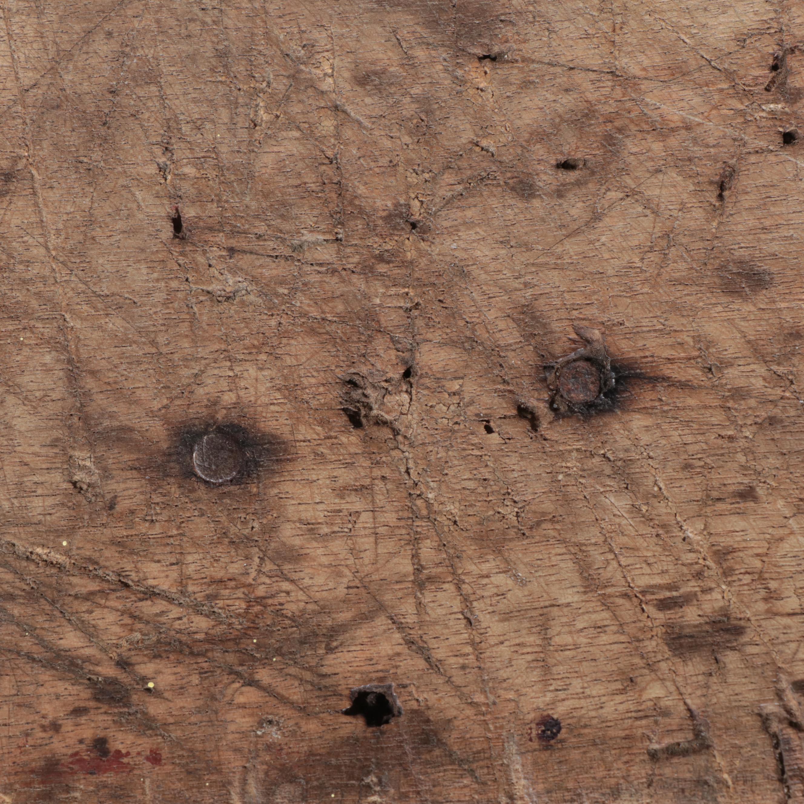 American Primitive Walnut Harvest Table, 19th Century