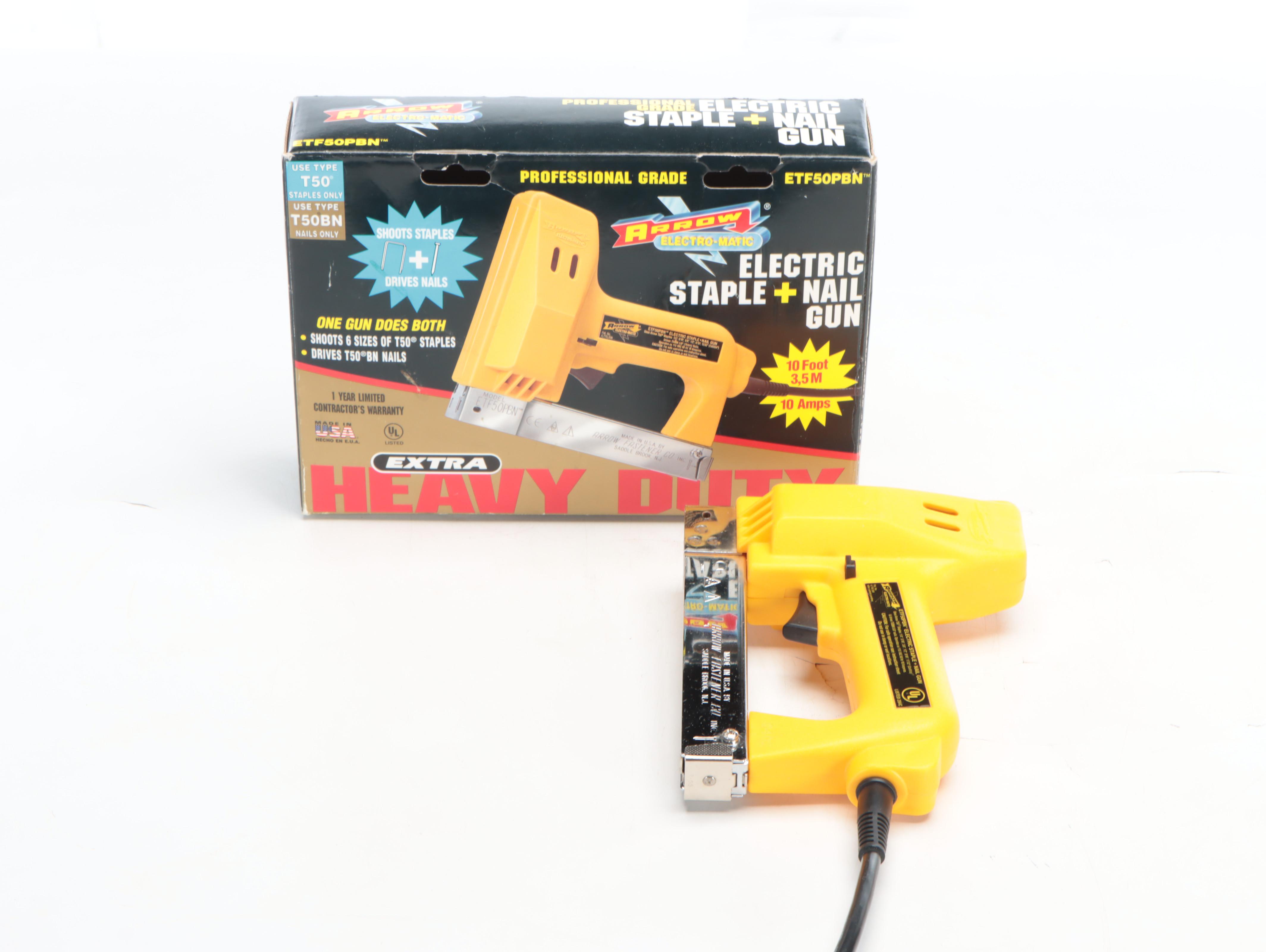 Arrow Electric Nail Gun with Harbor Freight Tools Mini Pliers Set and More