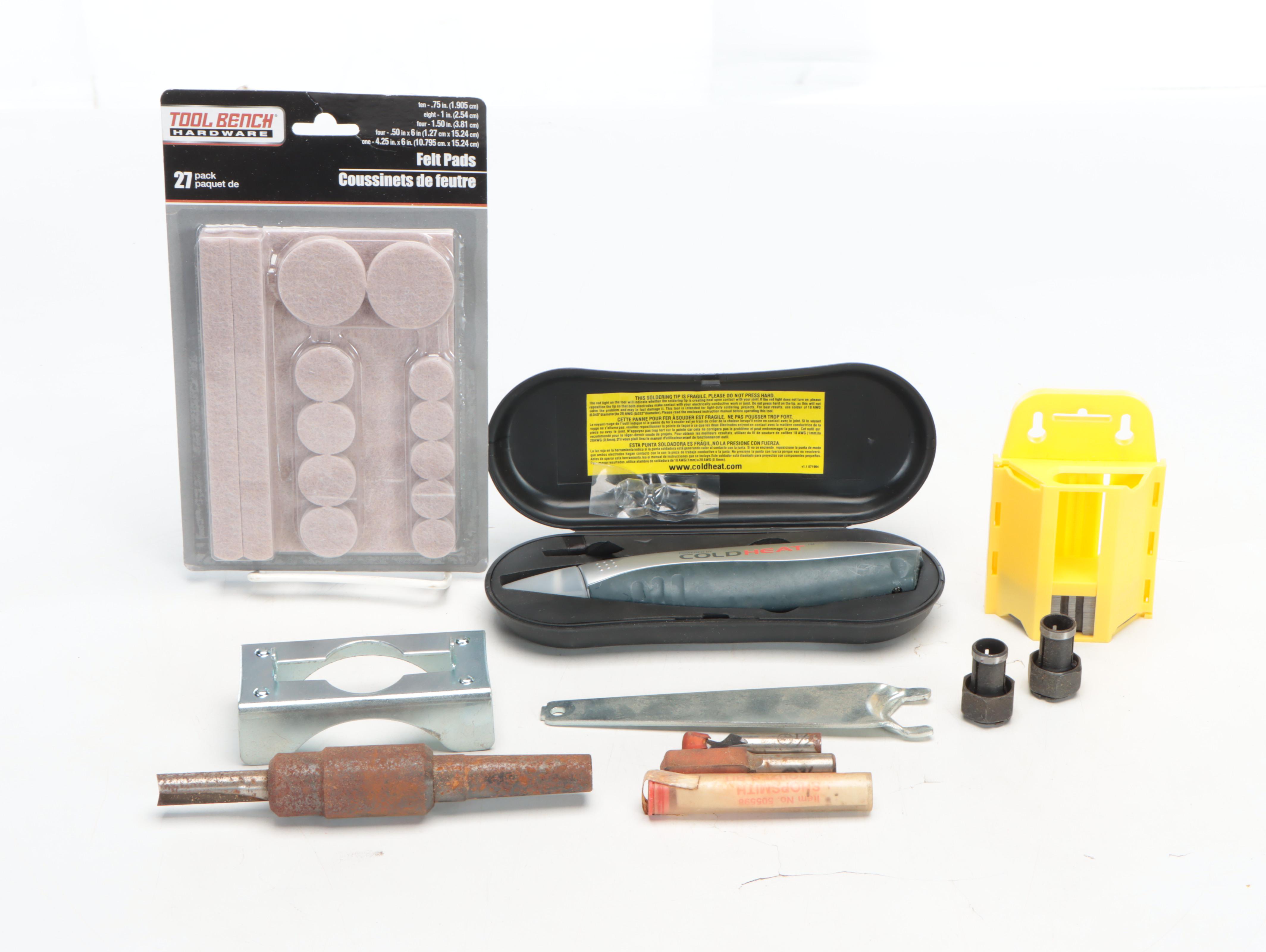 Arrow Electric Nail Gun with Harbor Freight Tools Mini Pliers Set and More