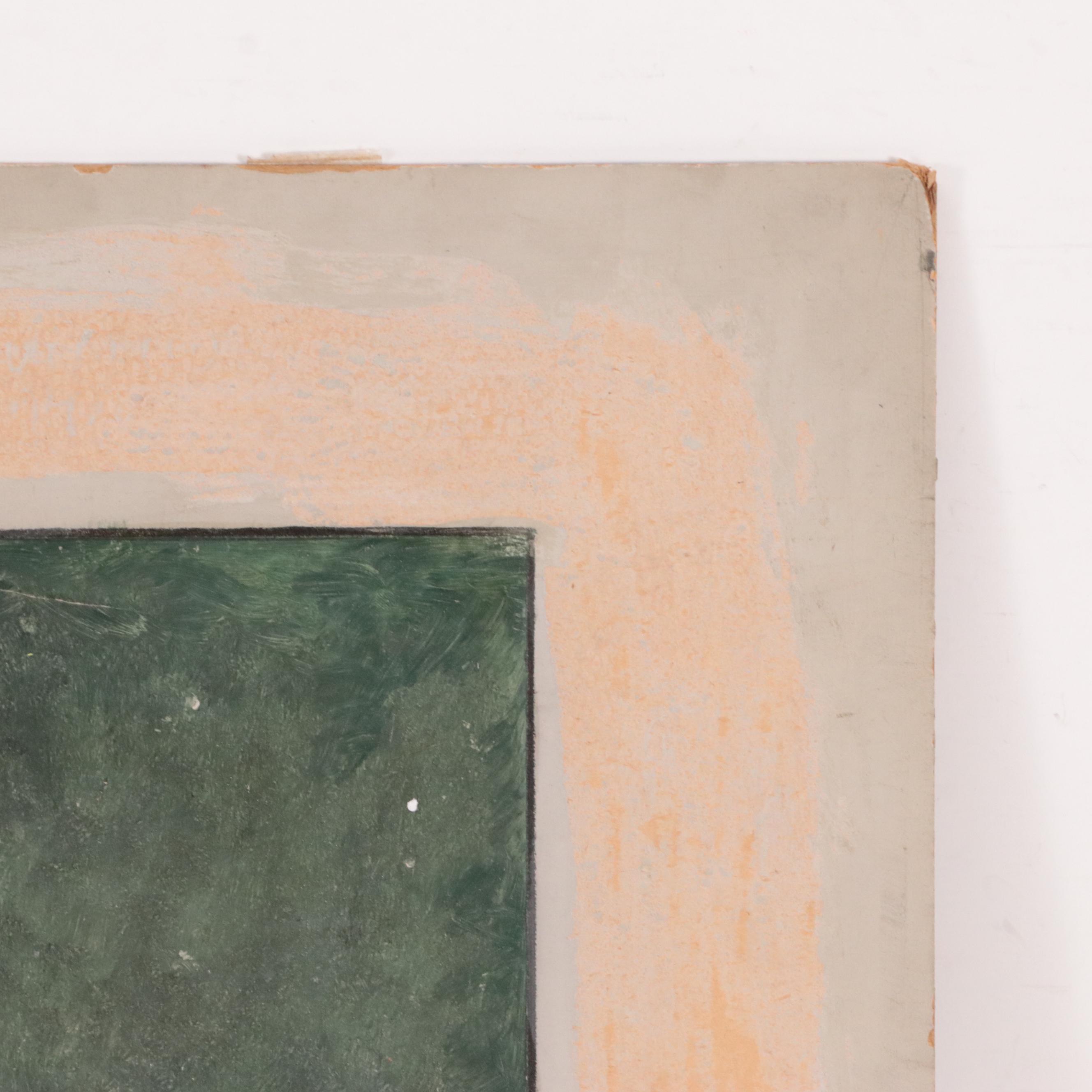 Oil Painting of Equestrian Scene of Horses and Mules on Trail with Riders