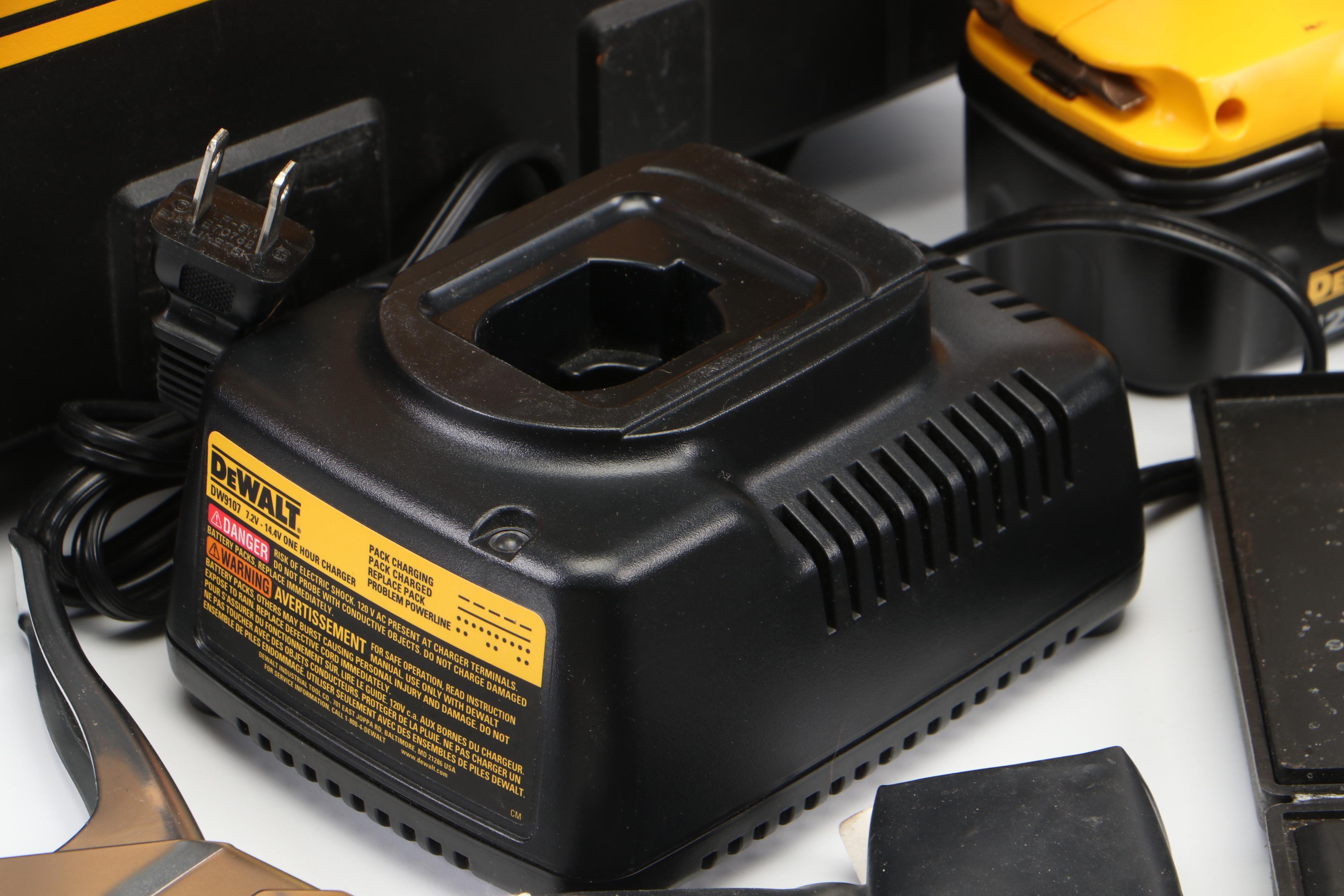 DeWalt DW980 Cordless Power Drill with Other Hand Tools