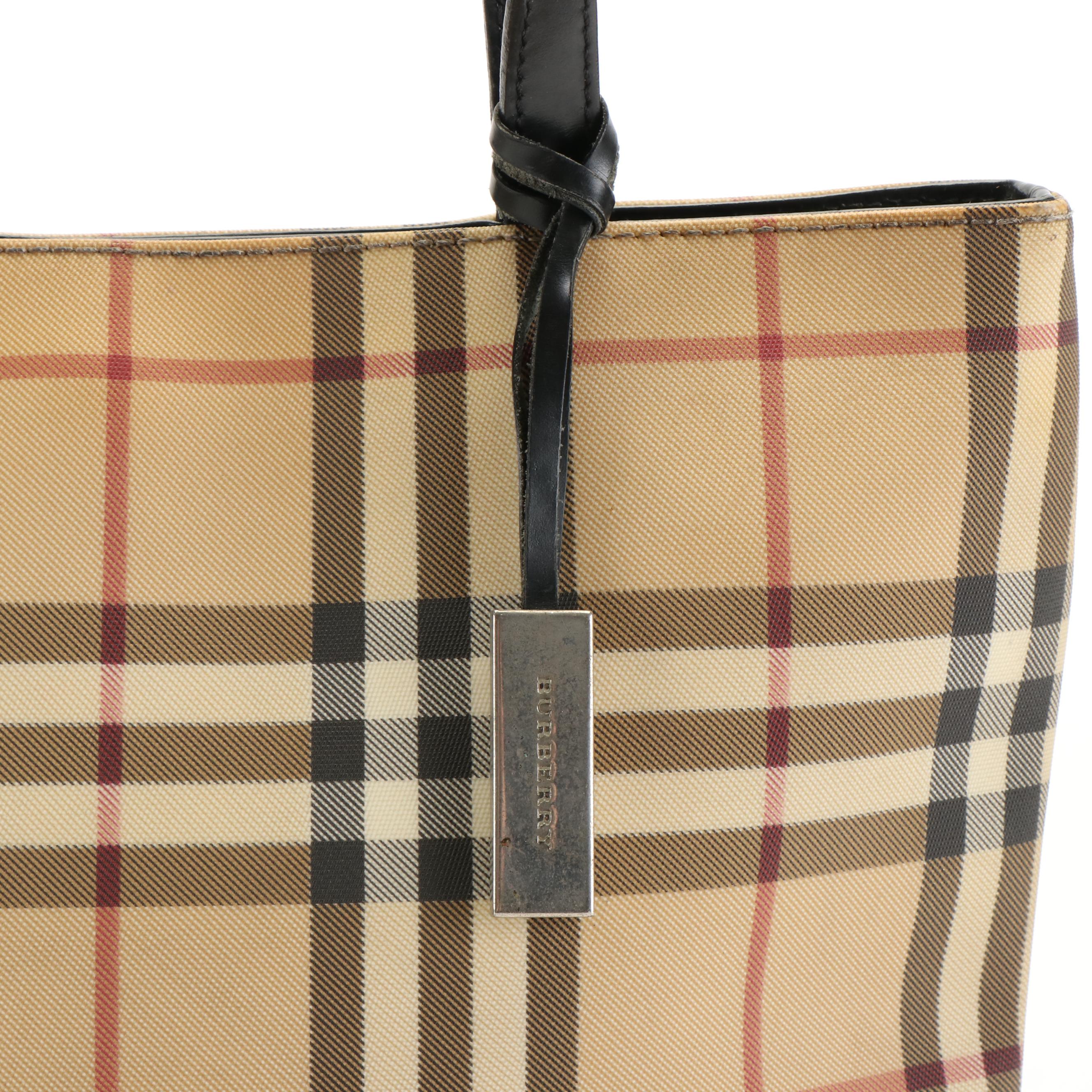 Burberry House Check Canvas Tote