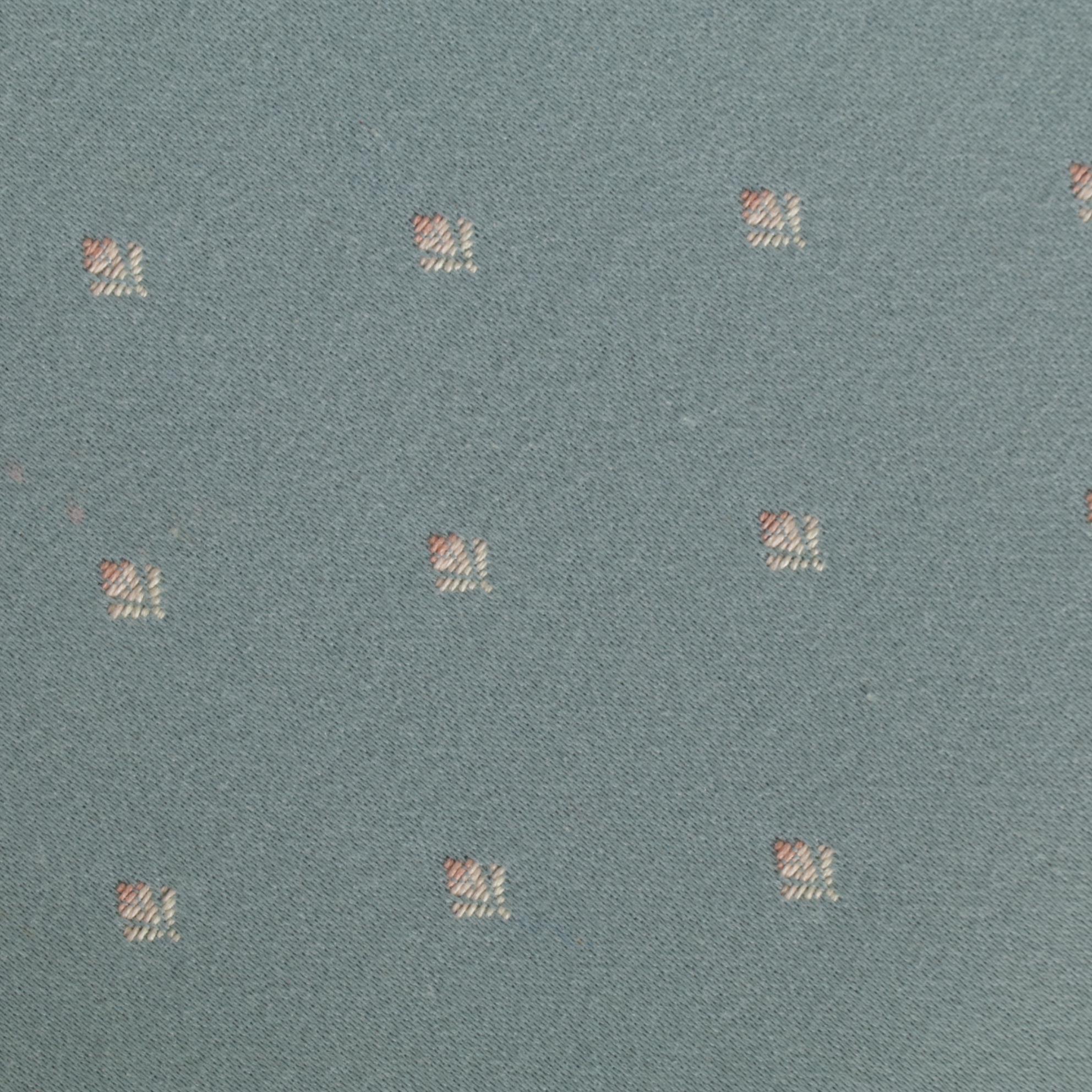 Crewel-Print and Button-Tufted Swivel Chair with Skirted Boudoir Chair