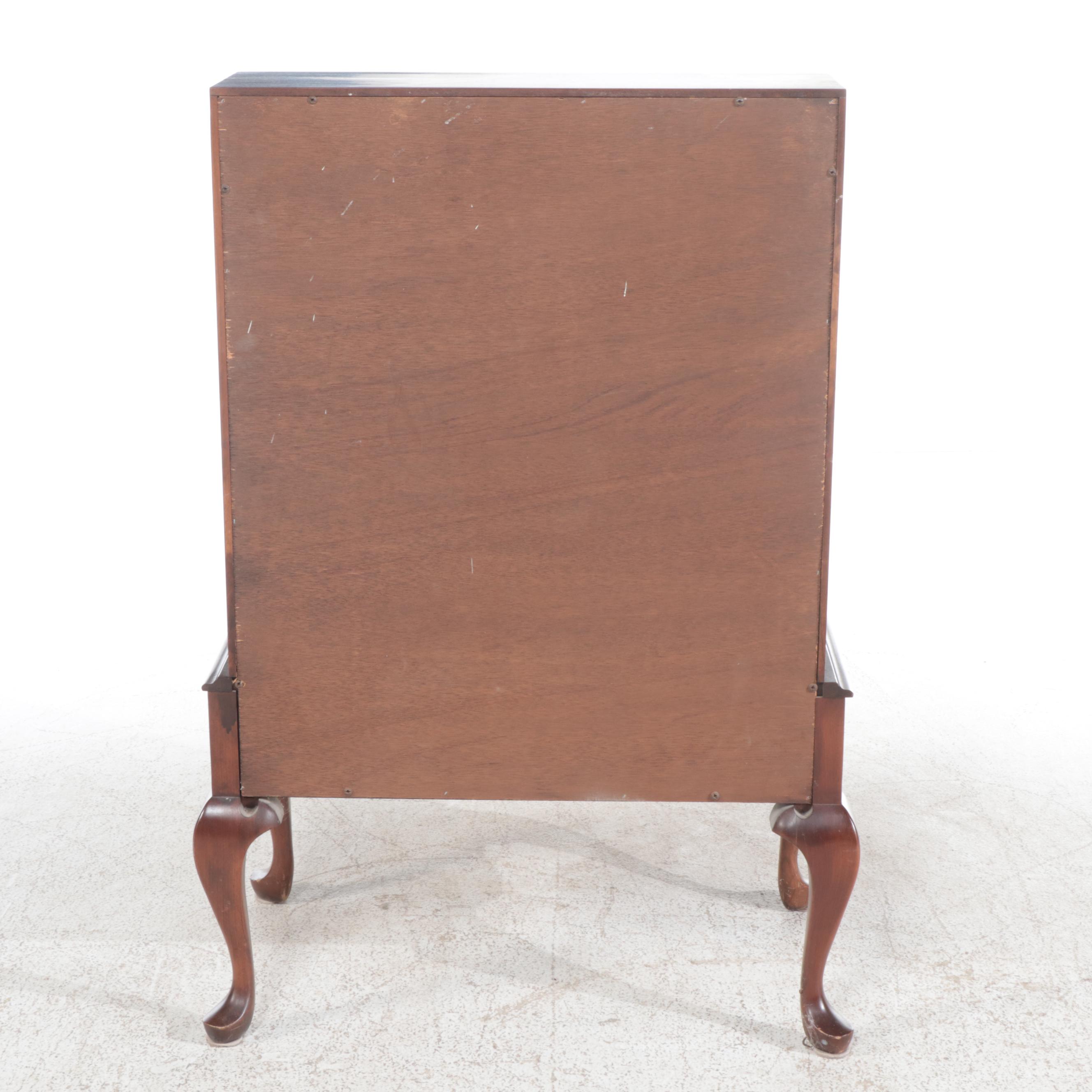 Kling Queen Anne Style Cherrywood Slant-Front Desk-on-Stand, Late 20th Century