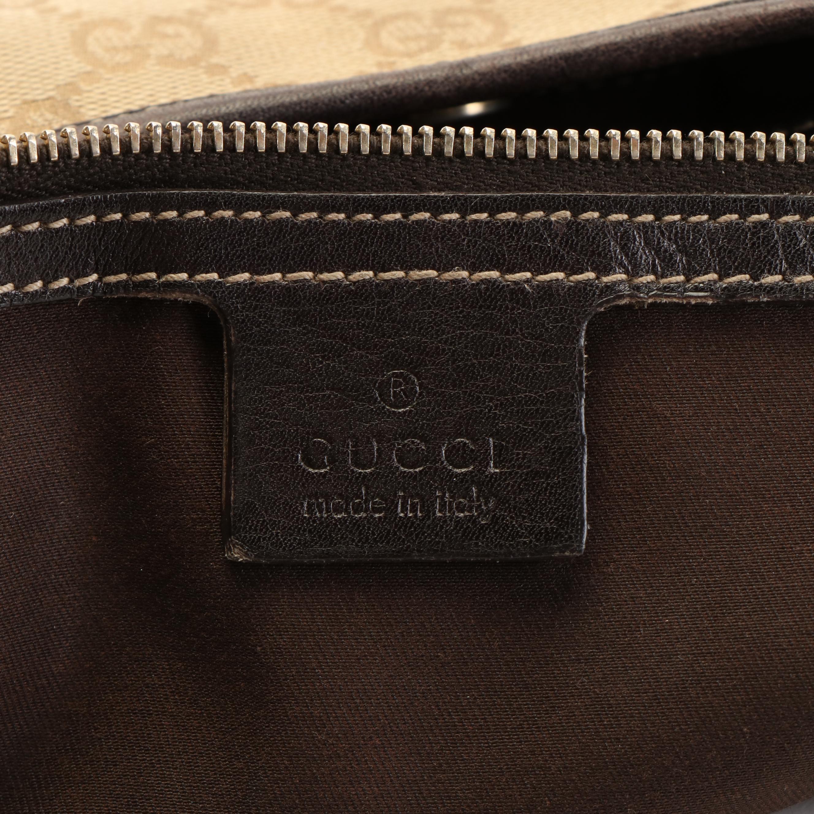 Gucci Bridle Bit 85th Anniversary Monogram Canvas Hobo Bag