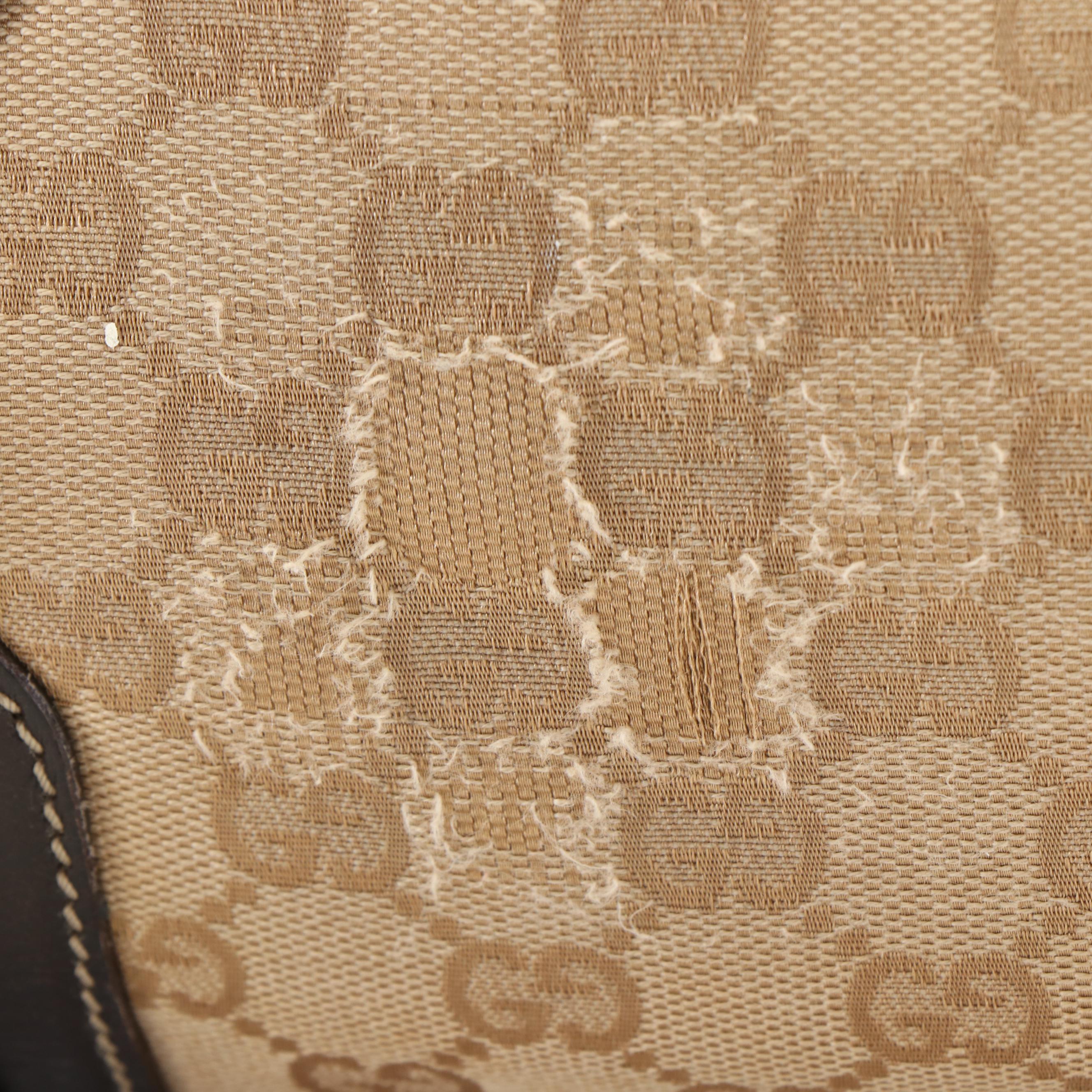 Gucci Bridle Bit 85th Anniversary Monogram Canvas Hobo Bag