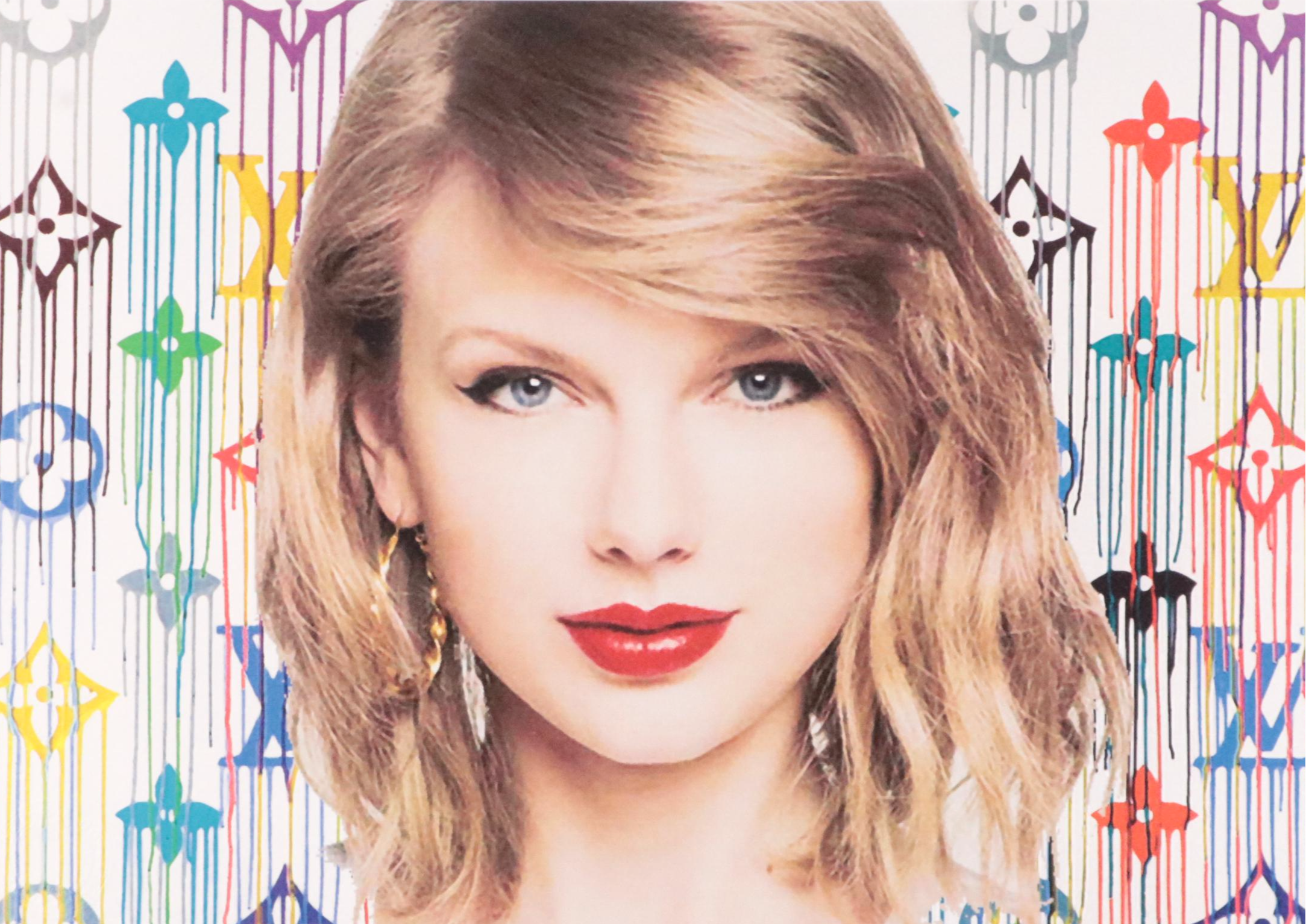 Death NYC Pop Art Graphic Print of Taylor Swift x Louis Vuitton, 2023