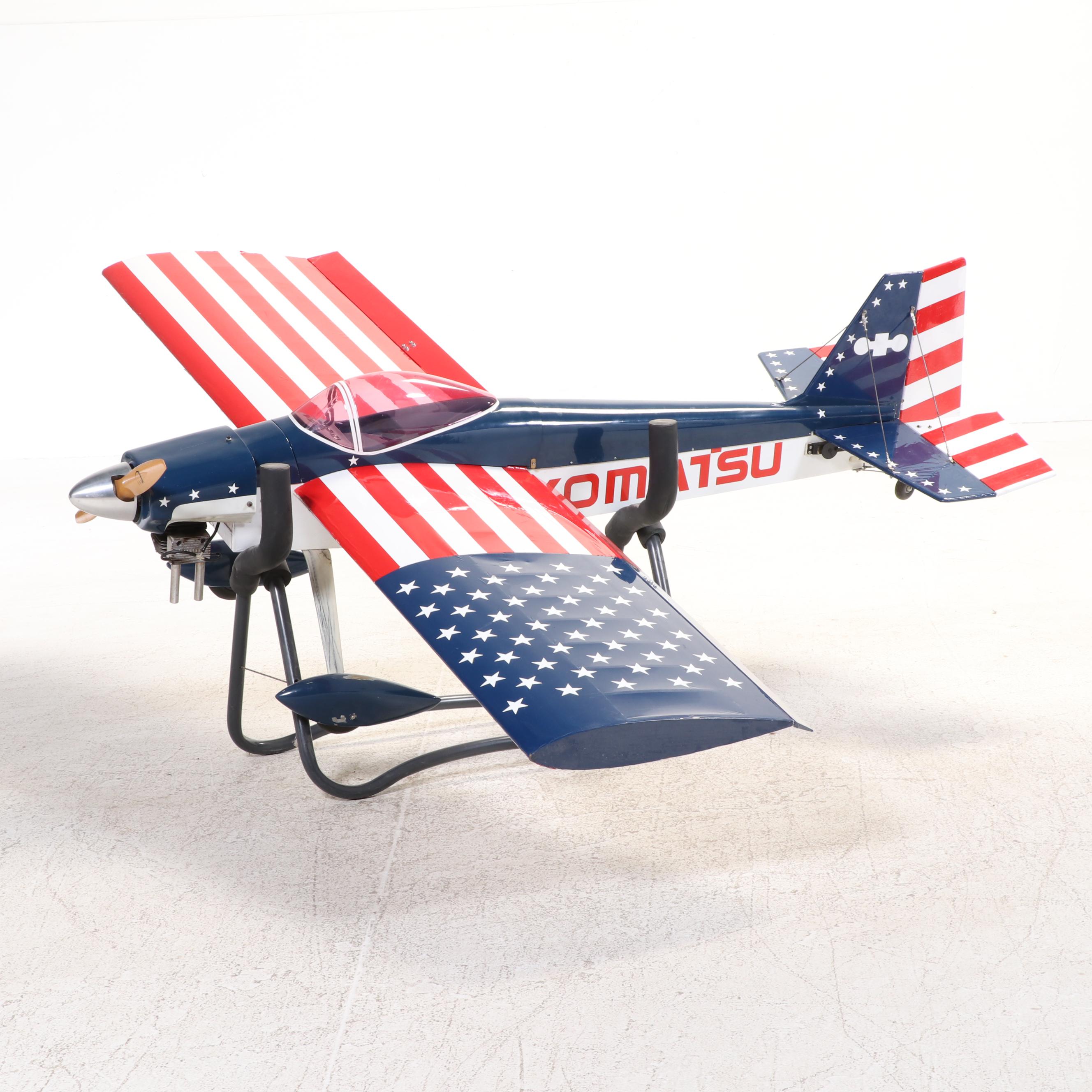 Custom Hand Built 1/4 Scale Model Airplane With Komatsu Zenoah Engine