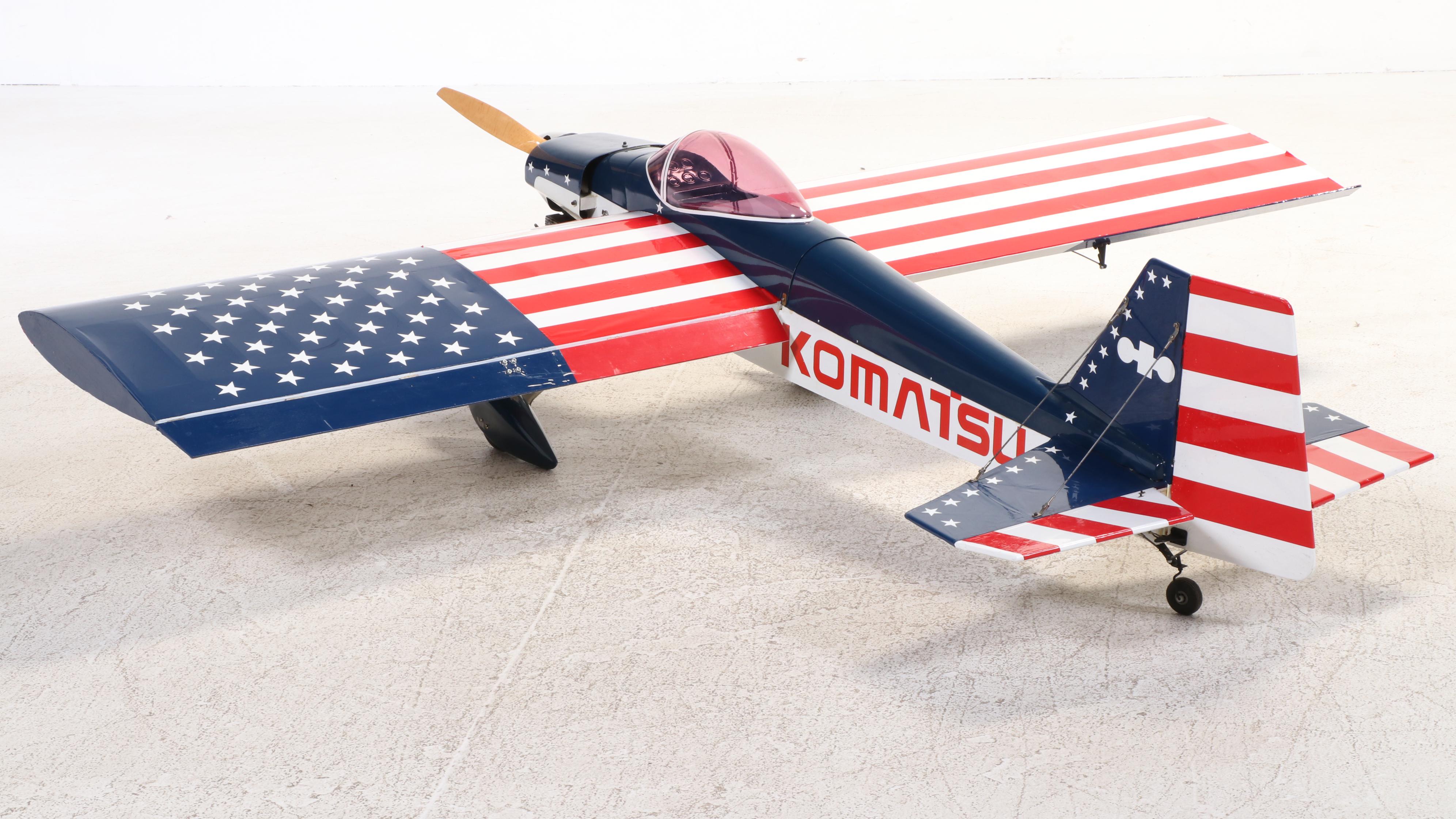 Custom Hand Built 1/4 Scale Model Airplane With Komatsu Zenoah Engine