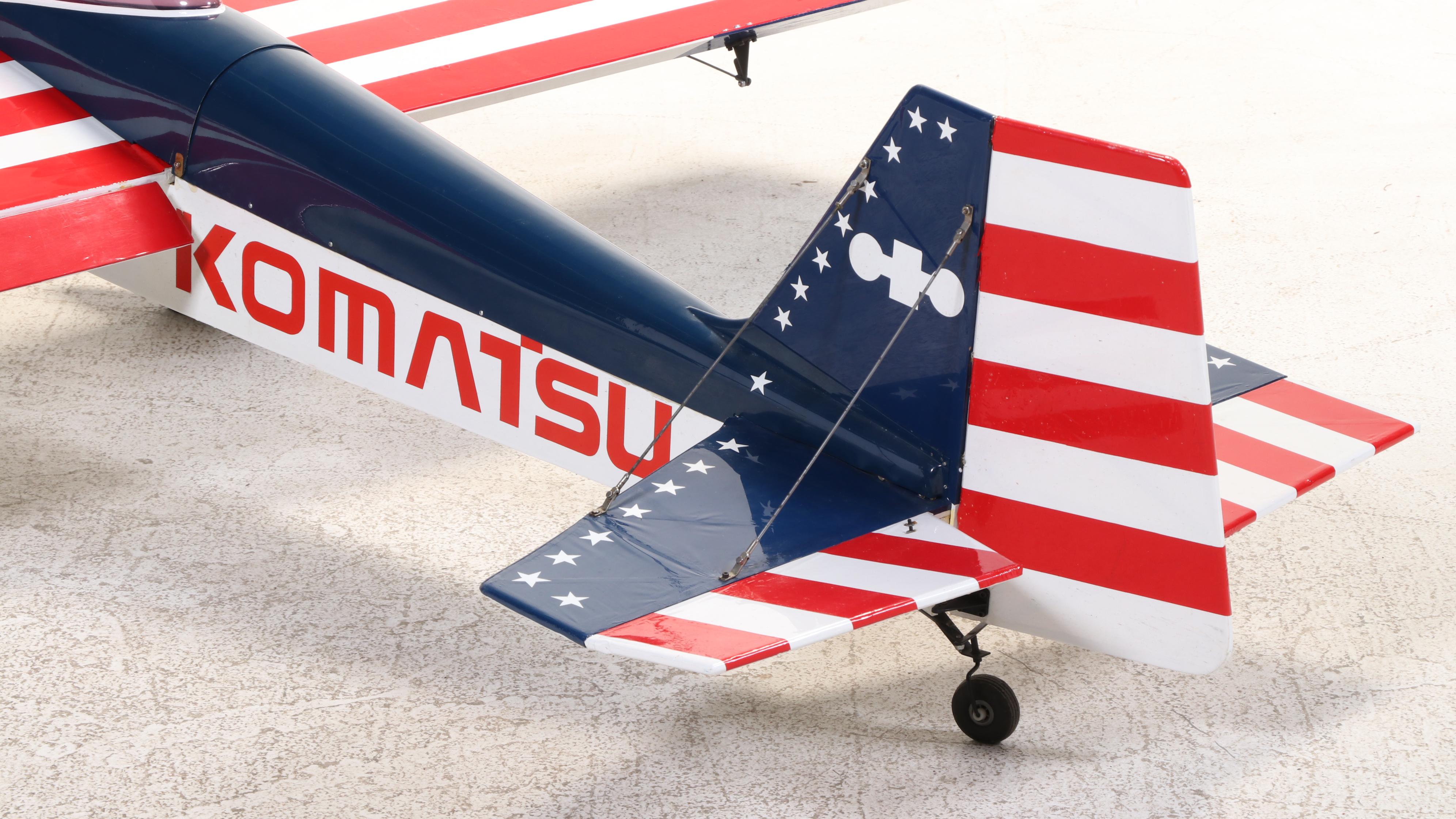 Custom Hand Built 1/4 Scale Model Airplane With Komatsu Zenoah Engine