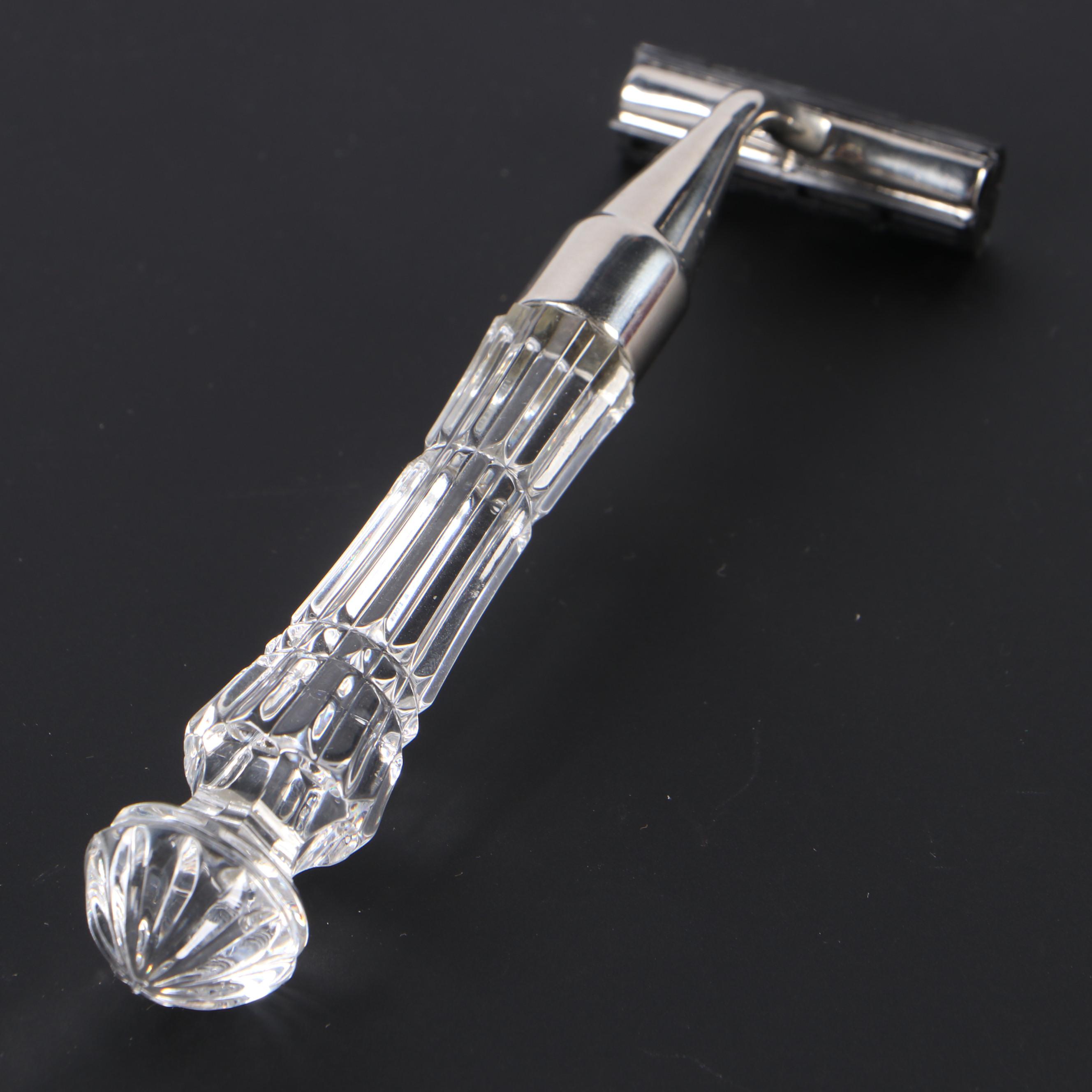 Waterford Crystal Stainless Steel Blade Razor with Crystal Handle