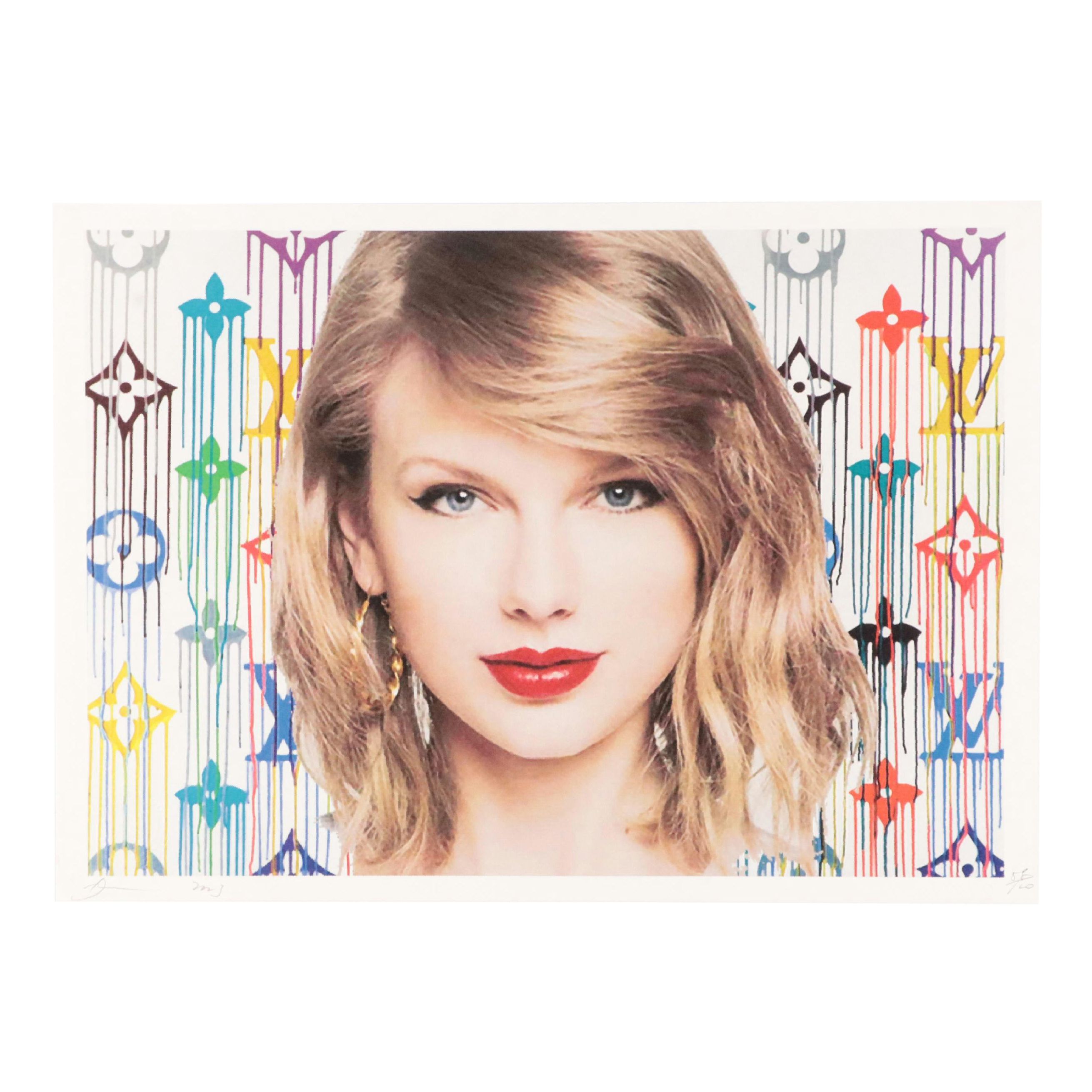 Death NYC Pop Art Graphic Print of Taylor Swift x Louis Vuitton, 2023