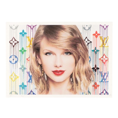 Death NYC Pop Art Graphic Print of Taylor Swift x Louis Vuitton, 2023