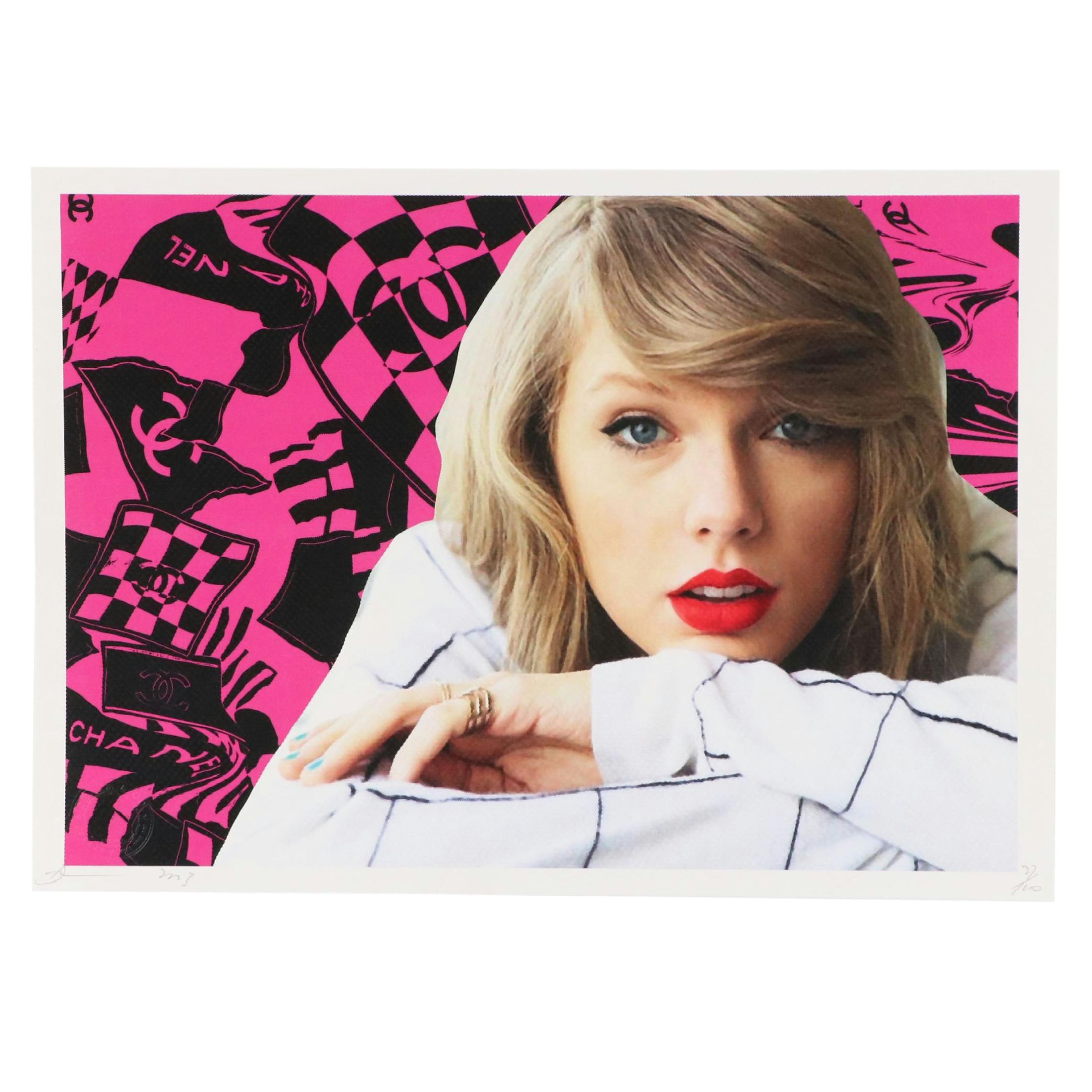Death NYC Pop Art Graphic Print of Taylor Swift x Chanel