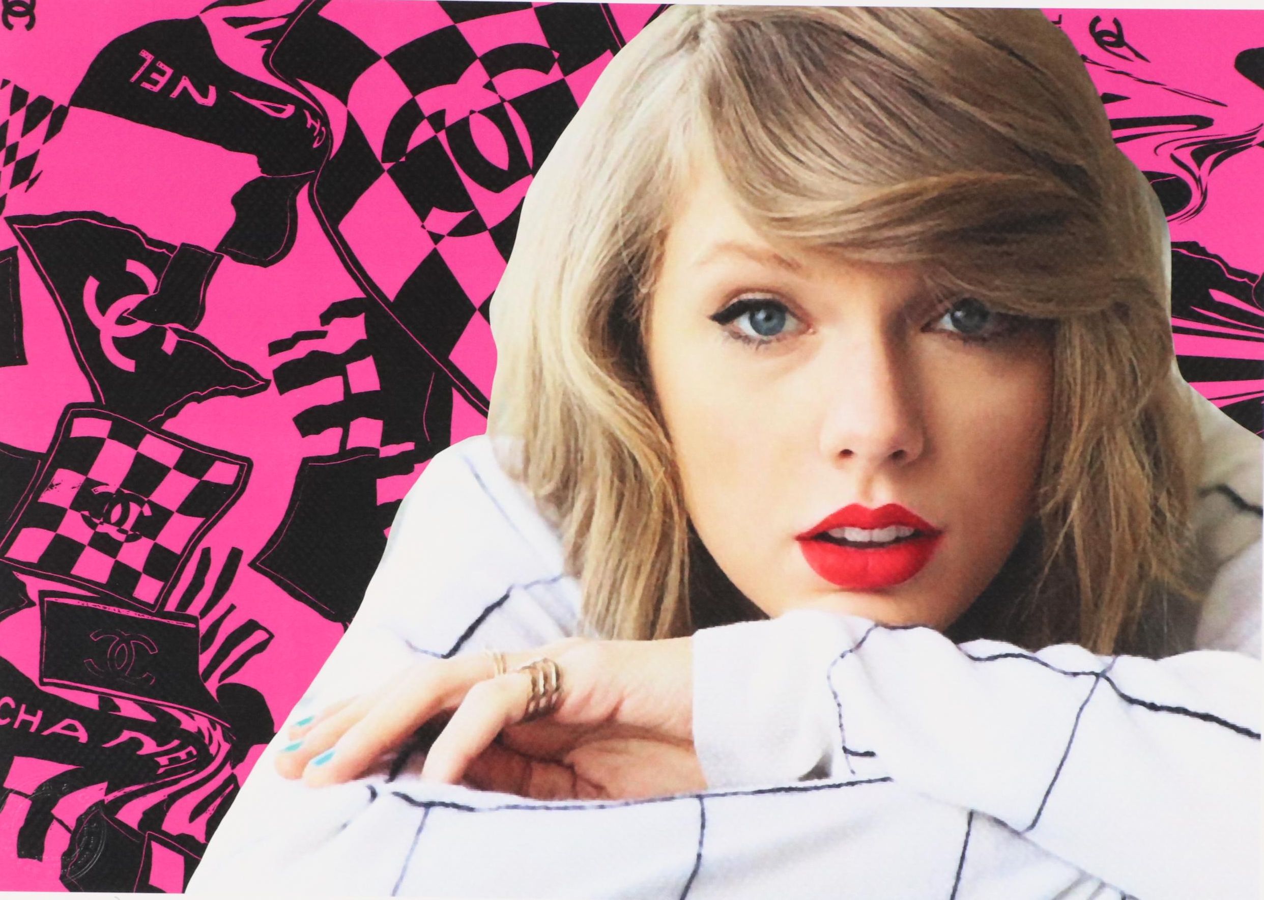 Death NYC Pop Art Graphic Print of Taylor Swift x Chanel