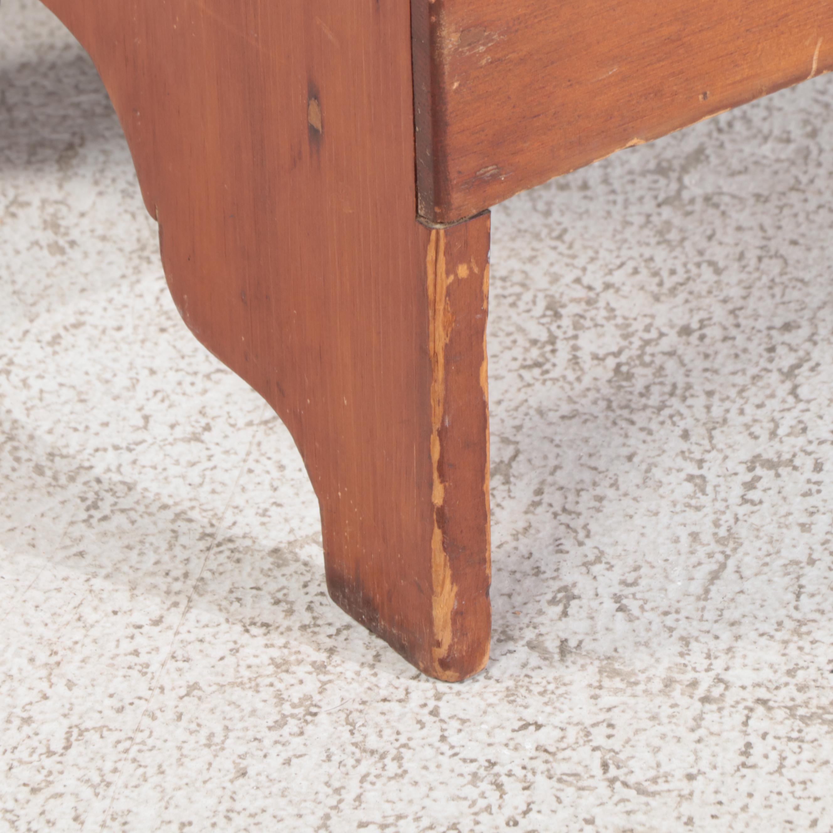 American Primitive Pine Blanket Chest, Early to Mid 19th Century