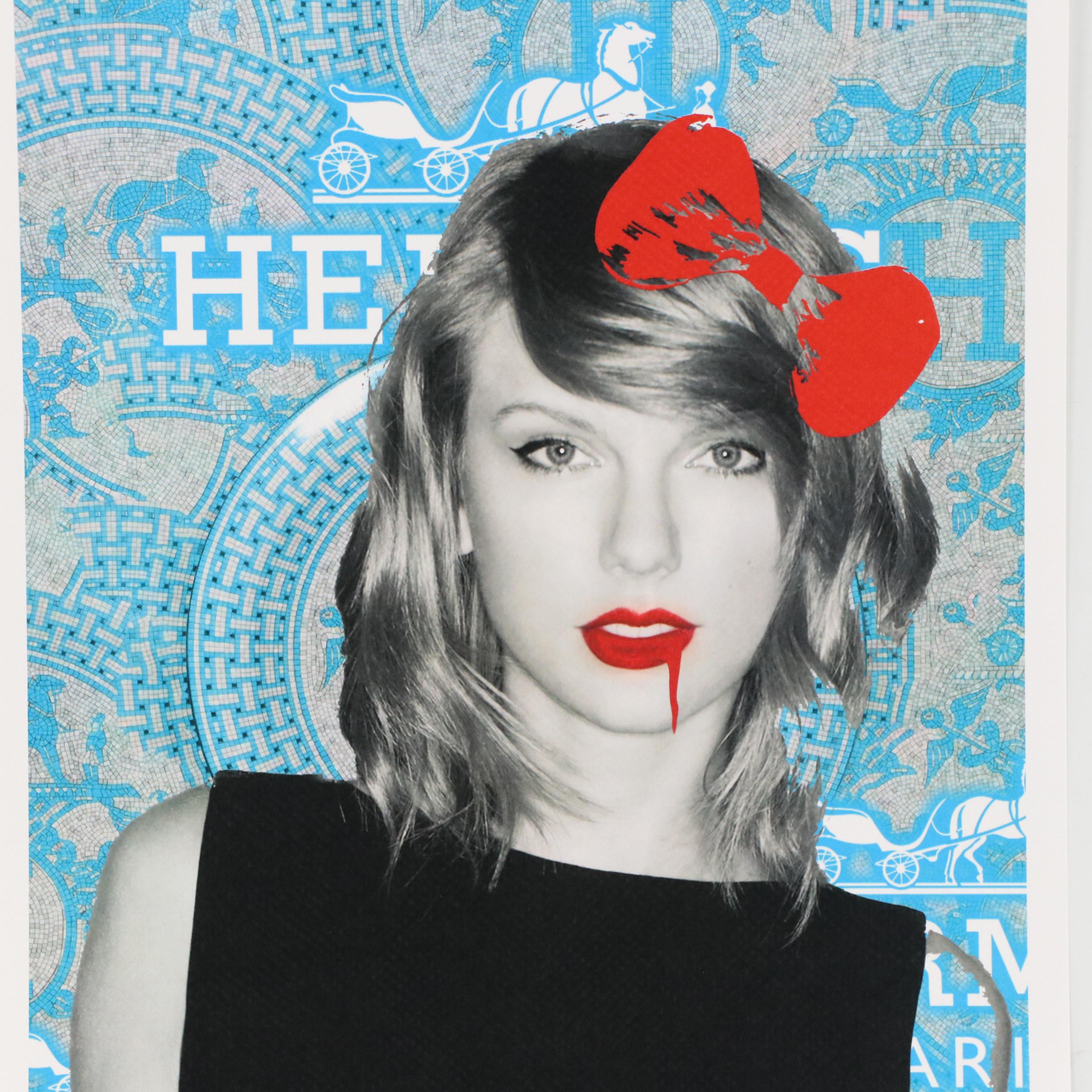 Death NYC Pop Art Digital Print of Taylor Swift x Hermès, 21st Century