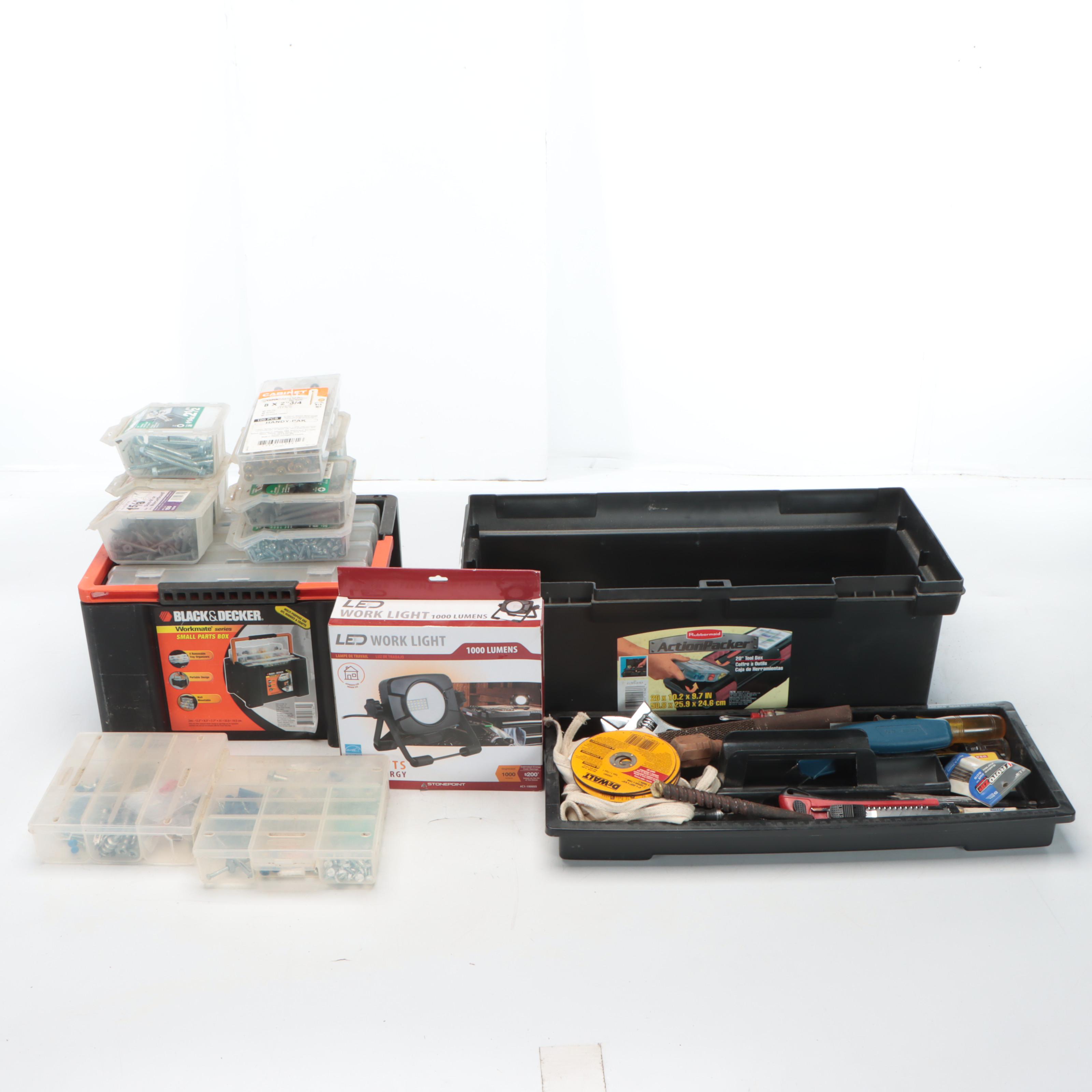 Black Decker Workmate Organizer With More Tools and Parts EBTH