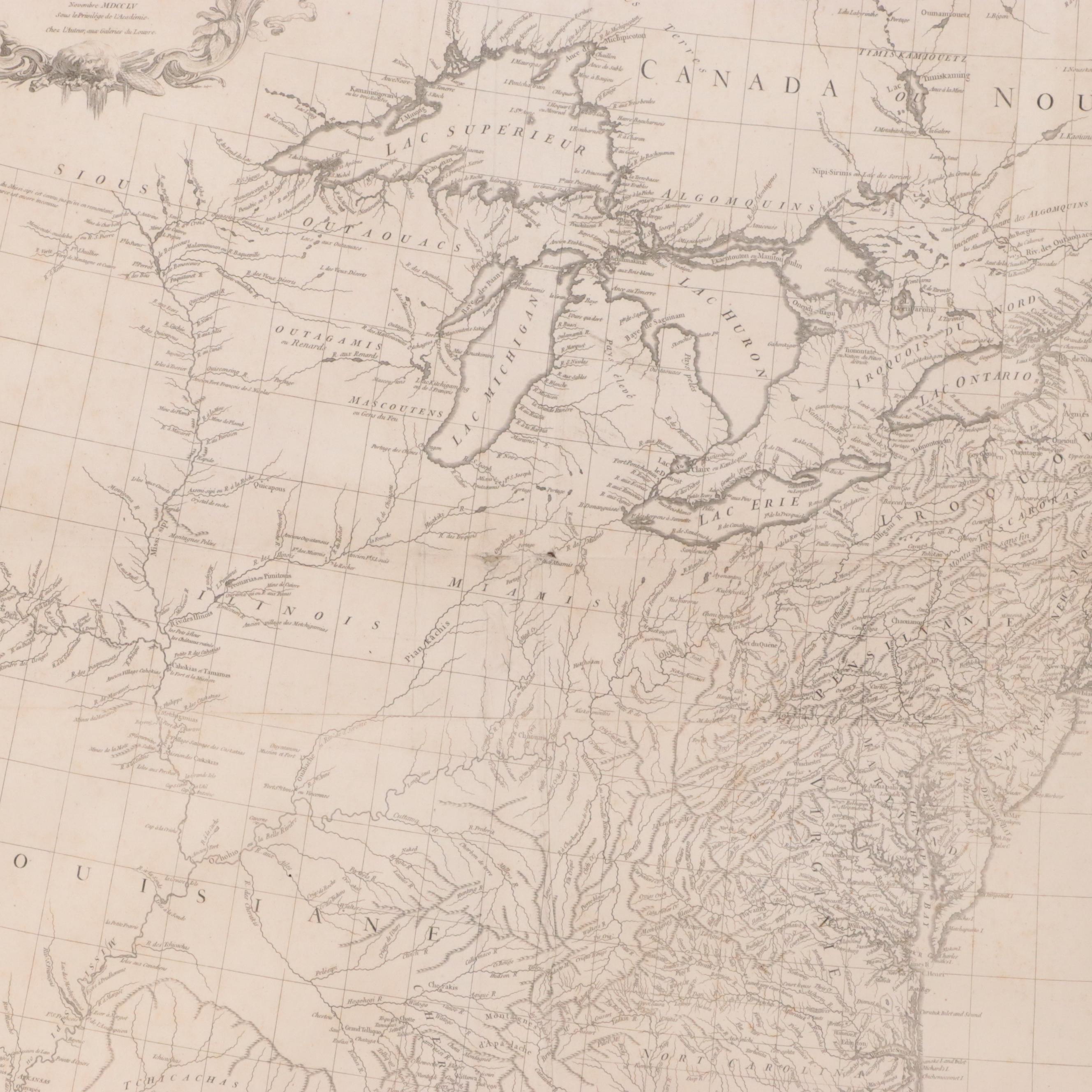 18th Century Jean-Baptiste Bourguignon d'Anville Map
