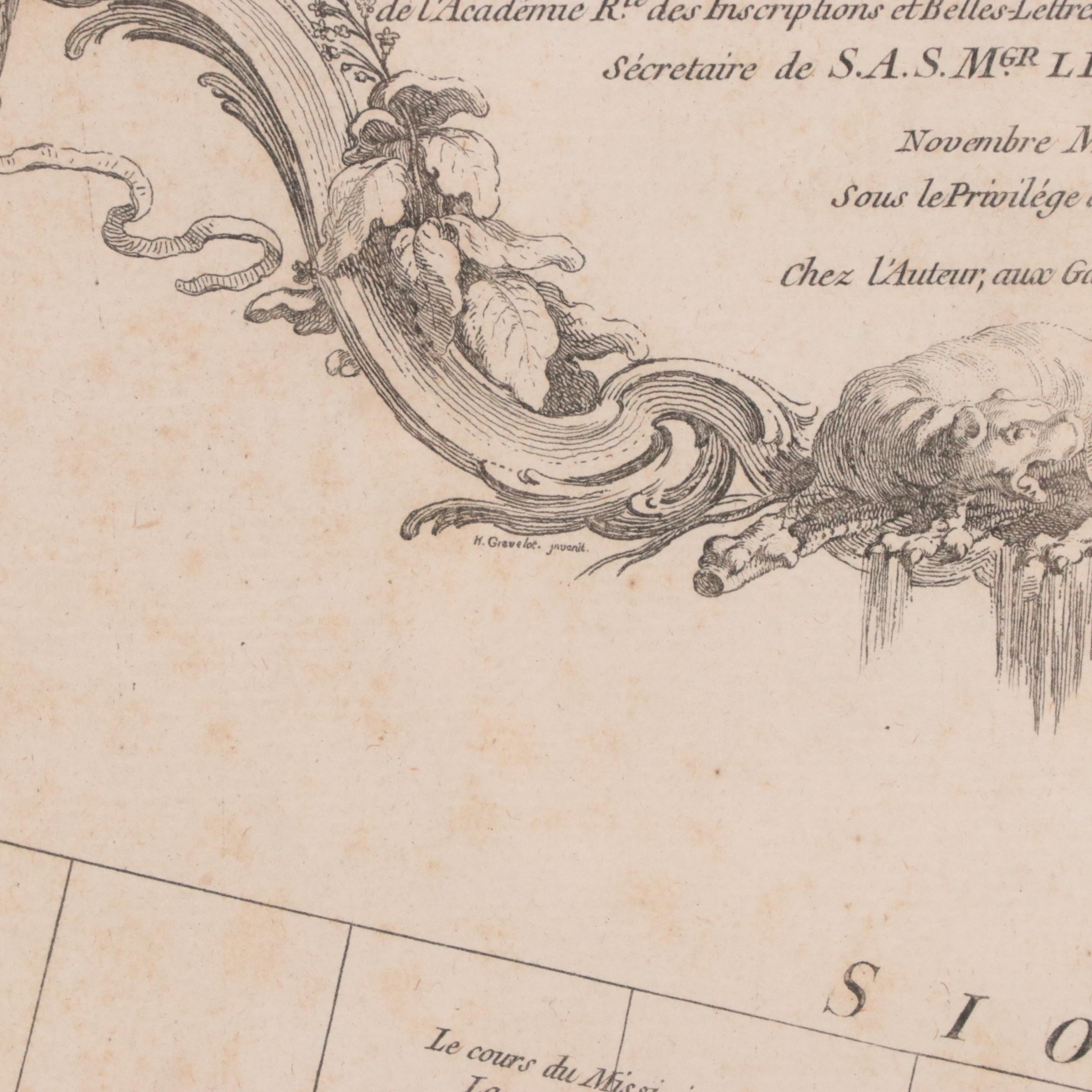 18th Century Jean-Baptiste Bourguignon d'Anville Map