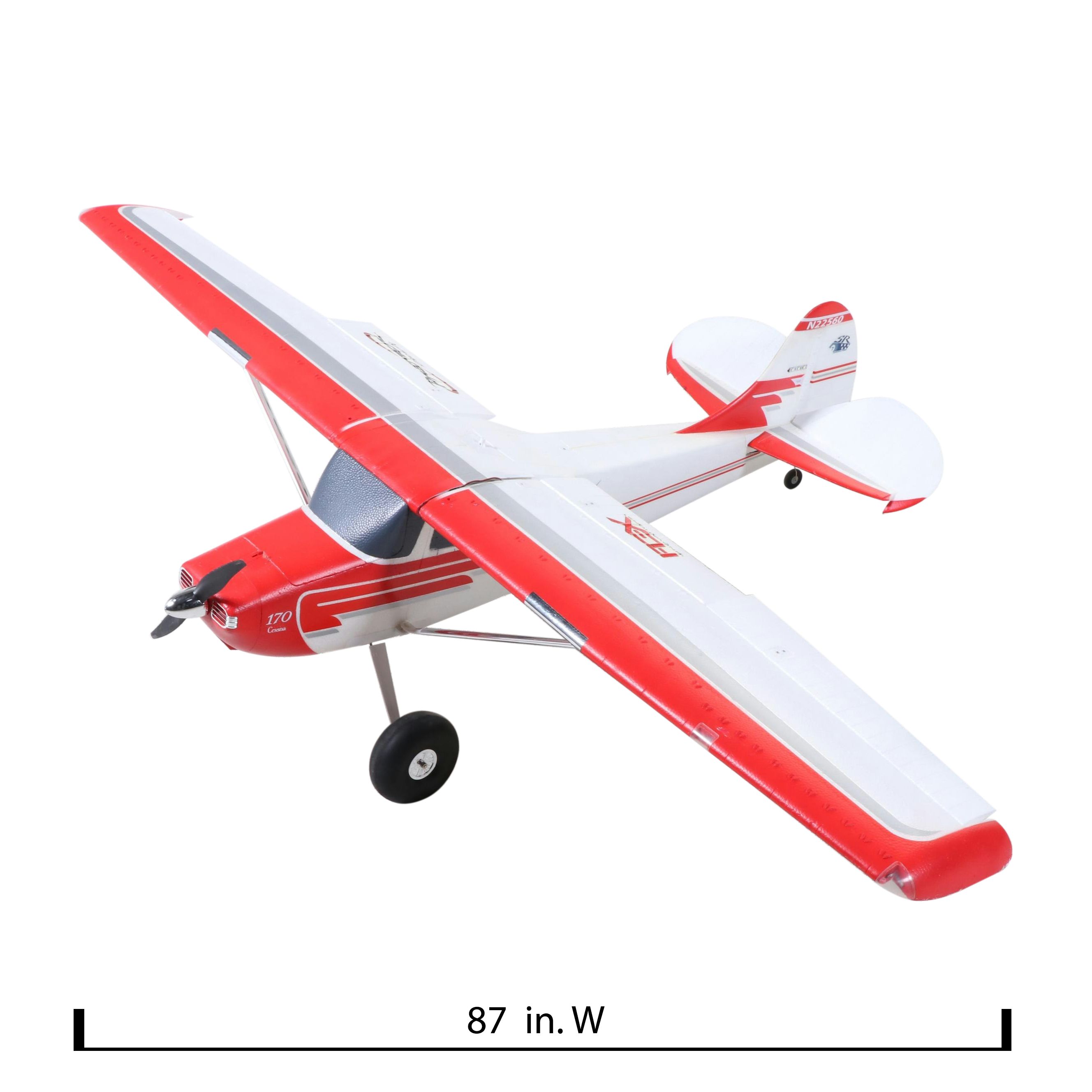 Premier Cessna 170 1/4 Scale Model Remote Control Airplane