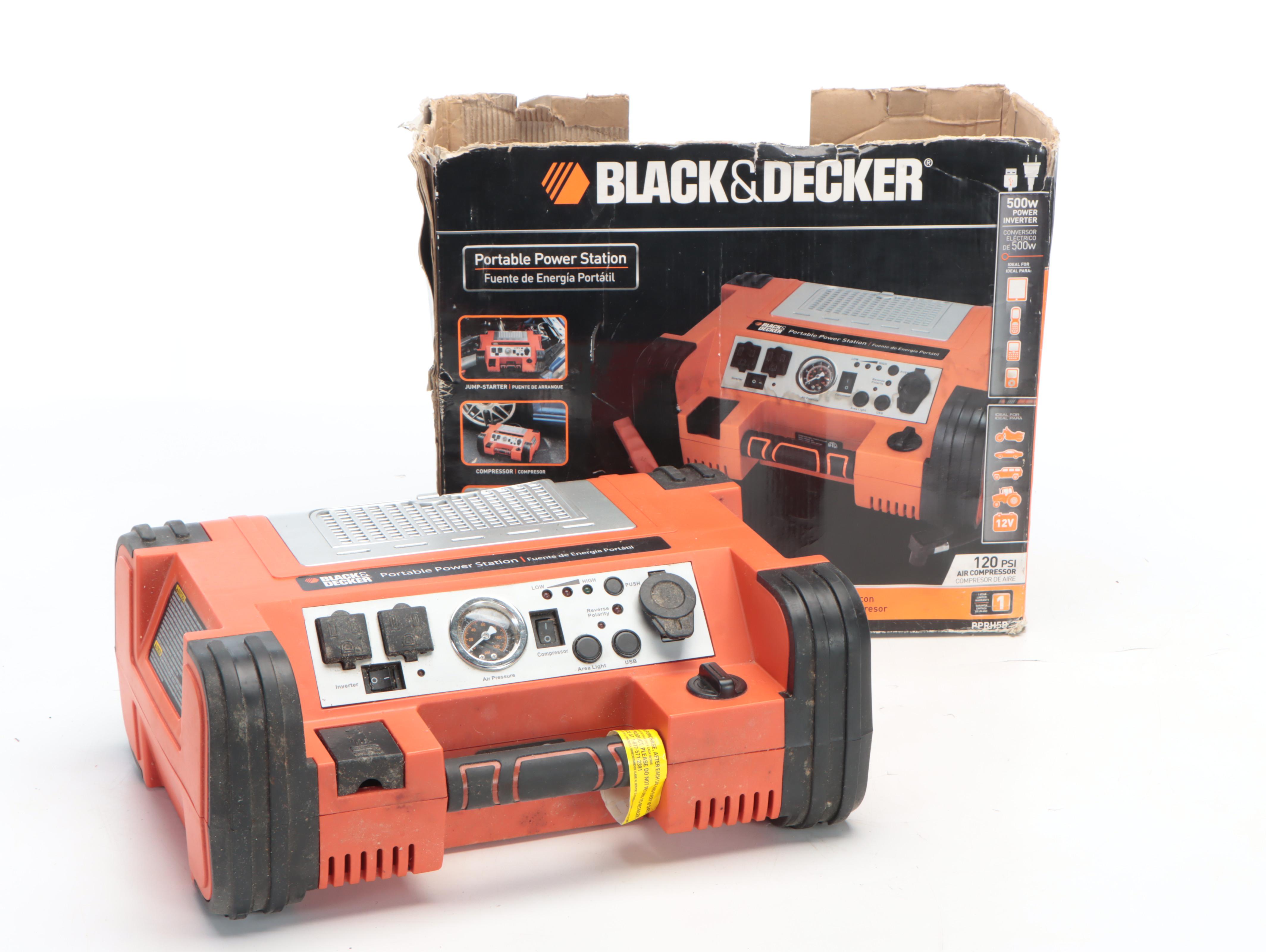 Black+Decker Portable Power Station, DEP Tile Cutter and Roadside