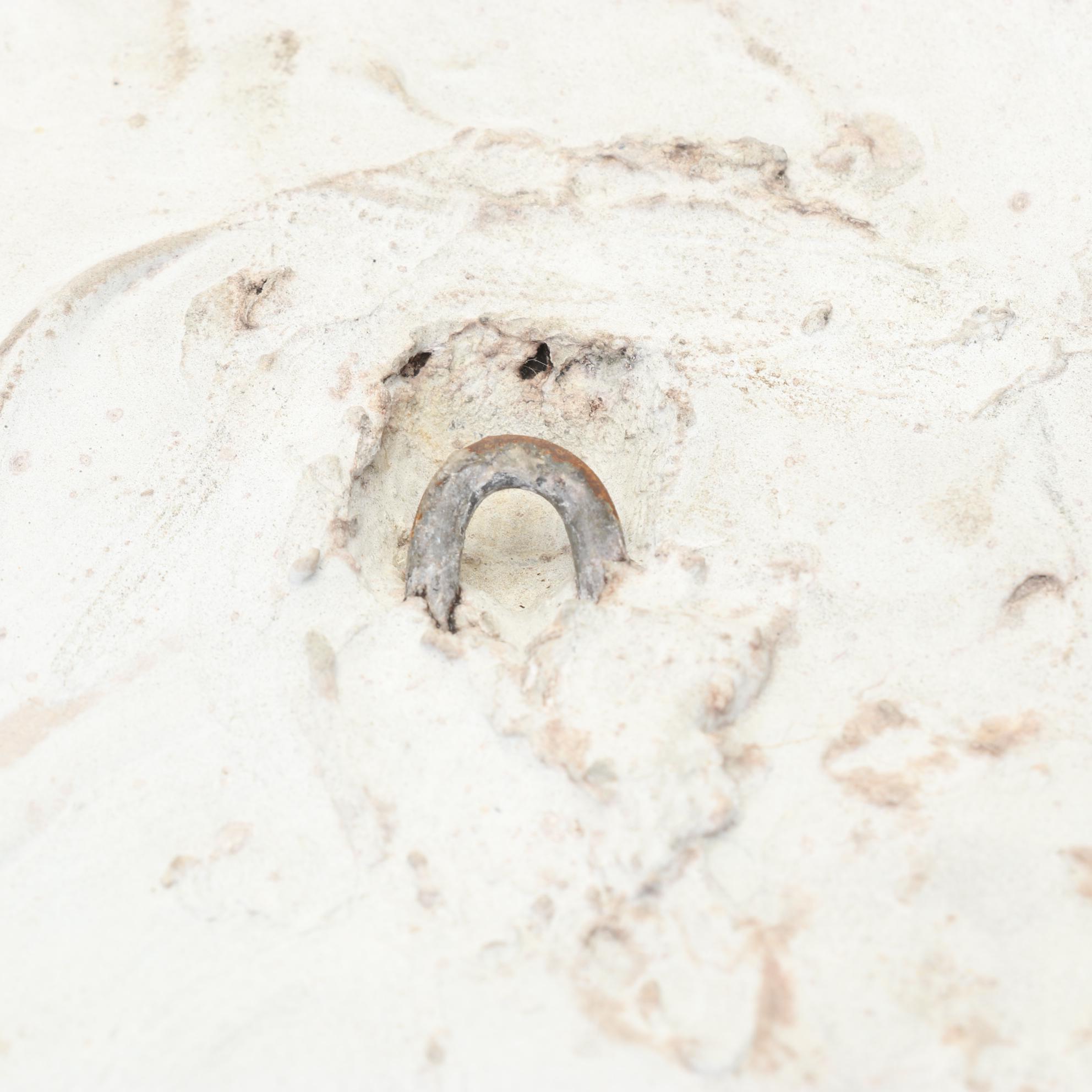 Concrete Cherub Themed Wall Plaques, Pair In Relief Features Different Poses