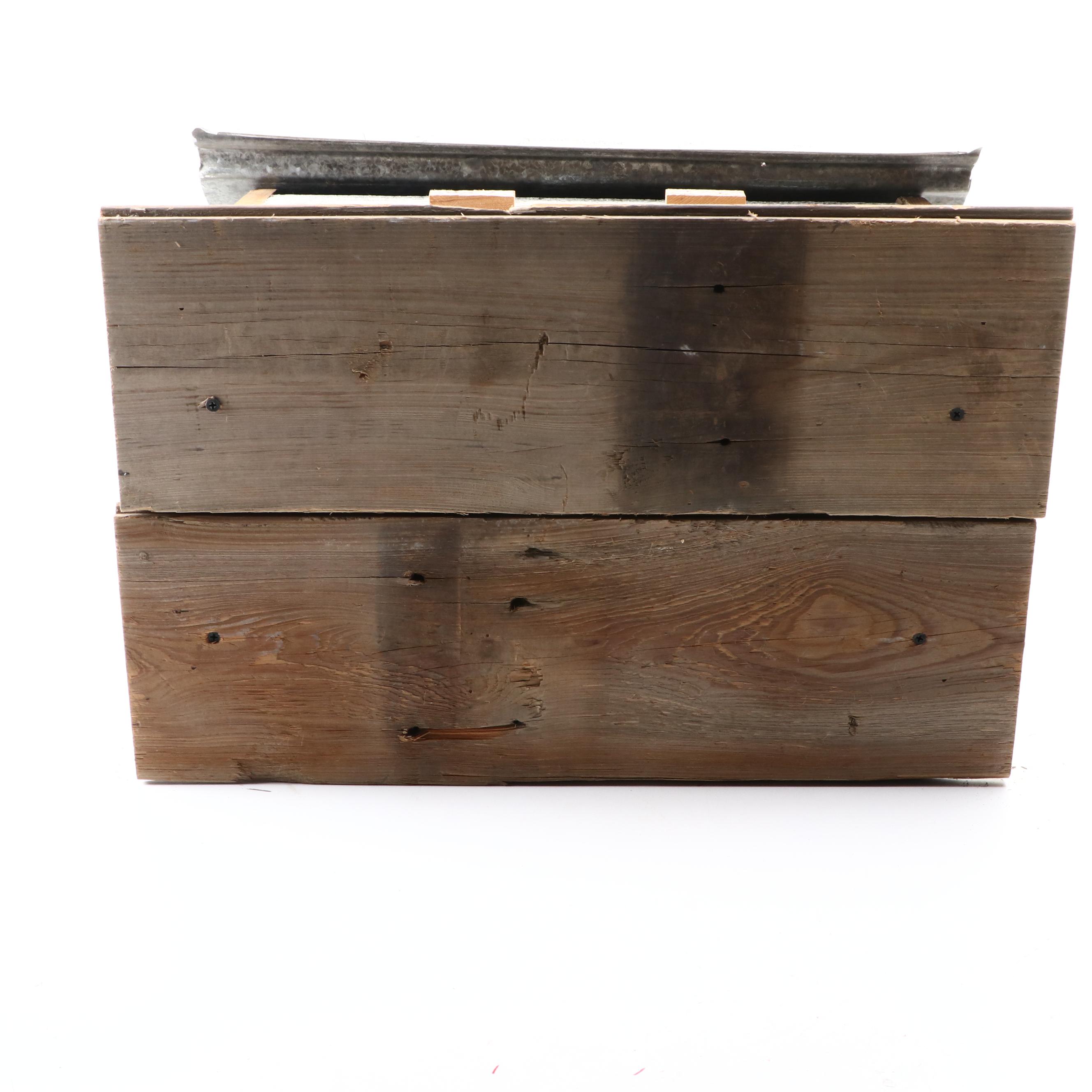 Folk Art Style Wooden Hand-Crafted Birdhouse