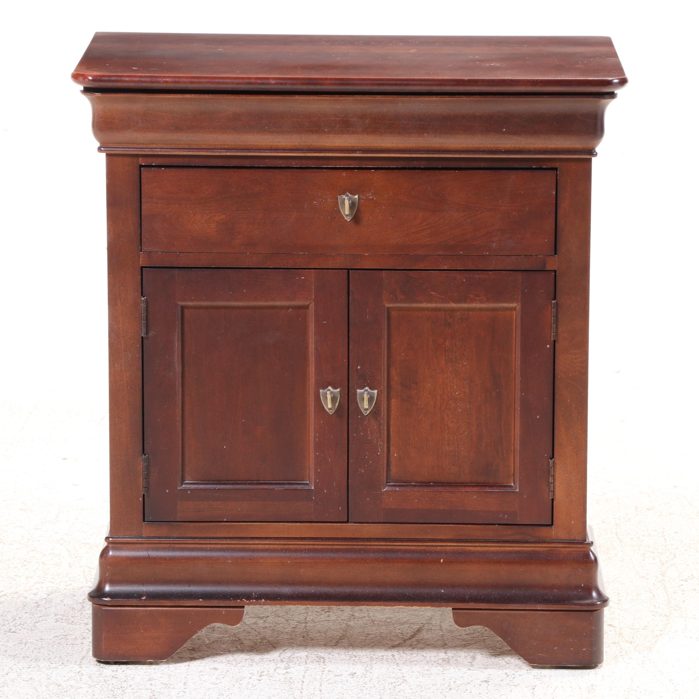 Sumter Cabinet Co. Louis Philippe Style Cherrywood-Stained Nightstand