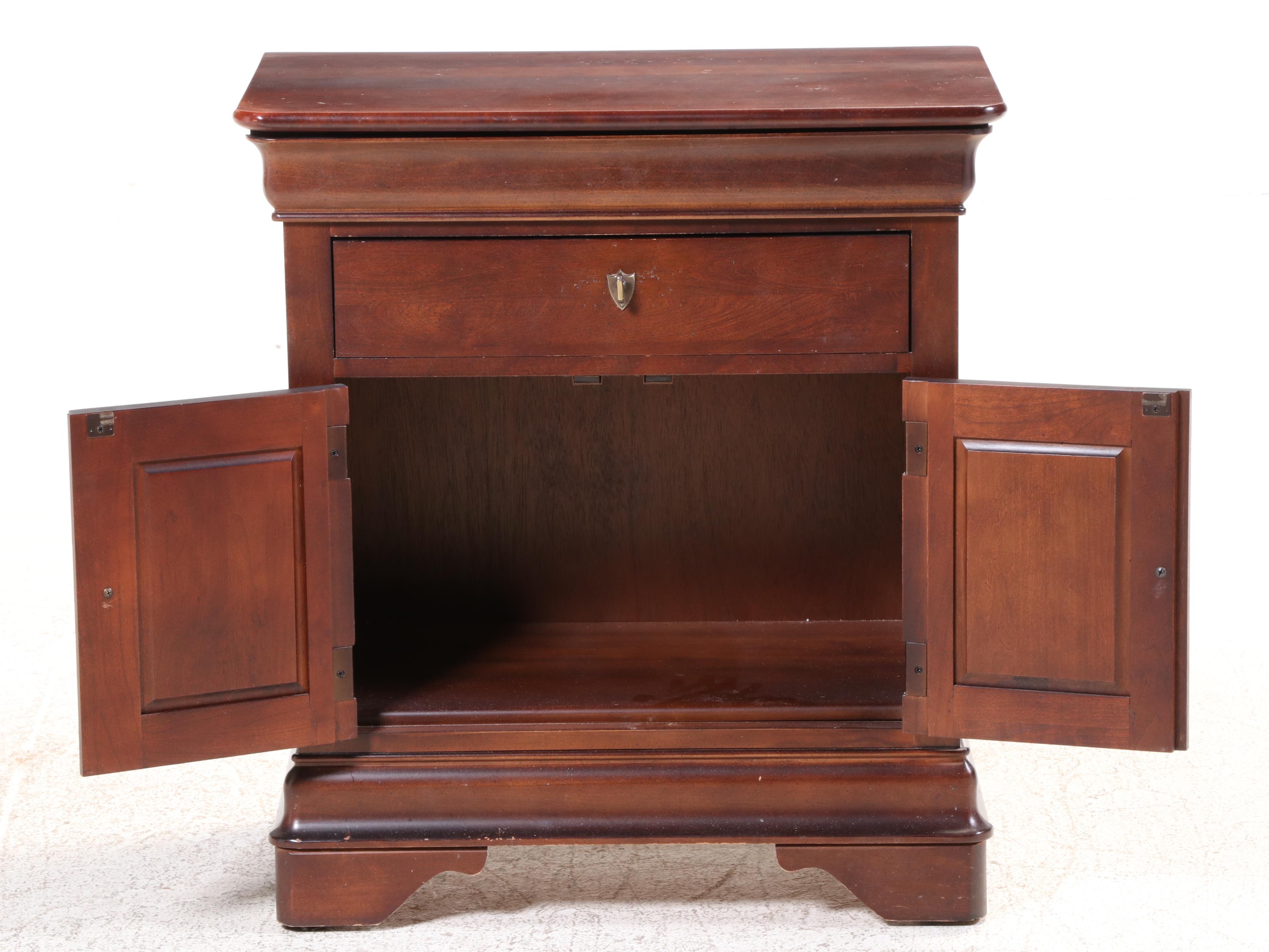 Sumter Cabinet Co. Louis Philippe Style Cherrywood-Stained Nightstand