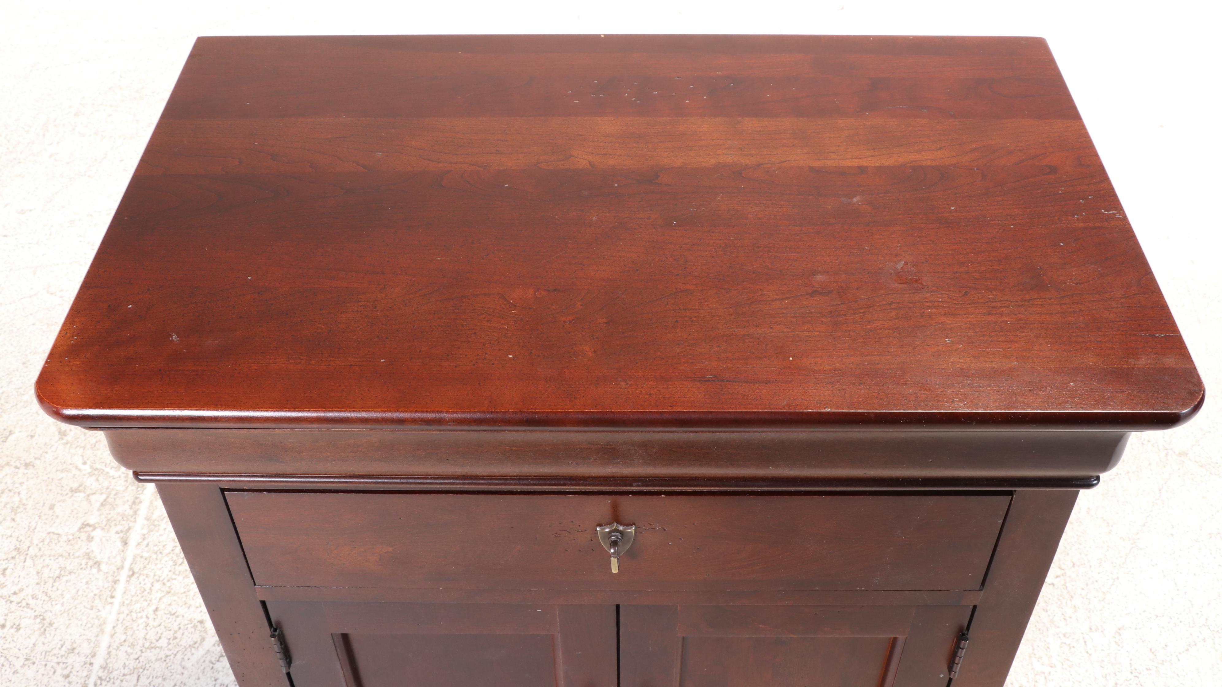 Sumter Cabinet Co. Louis Philippe Style Cherrywood-Stained Nightstand