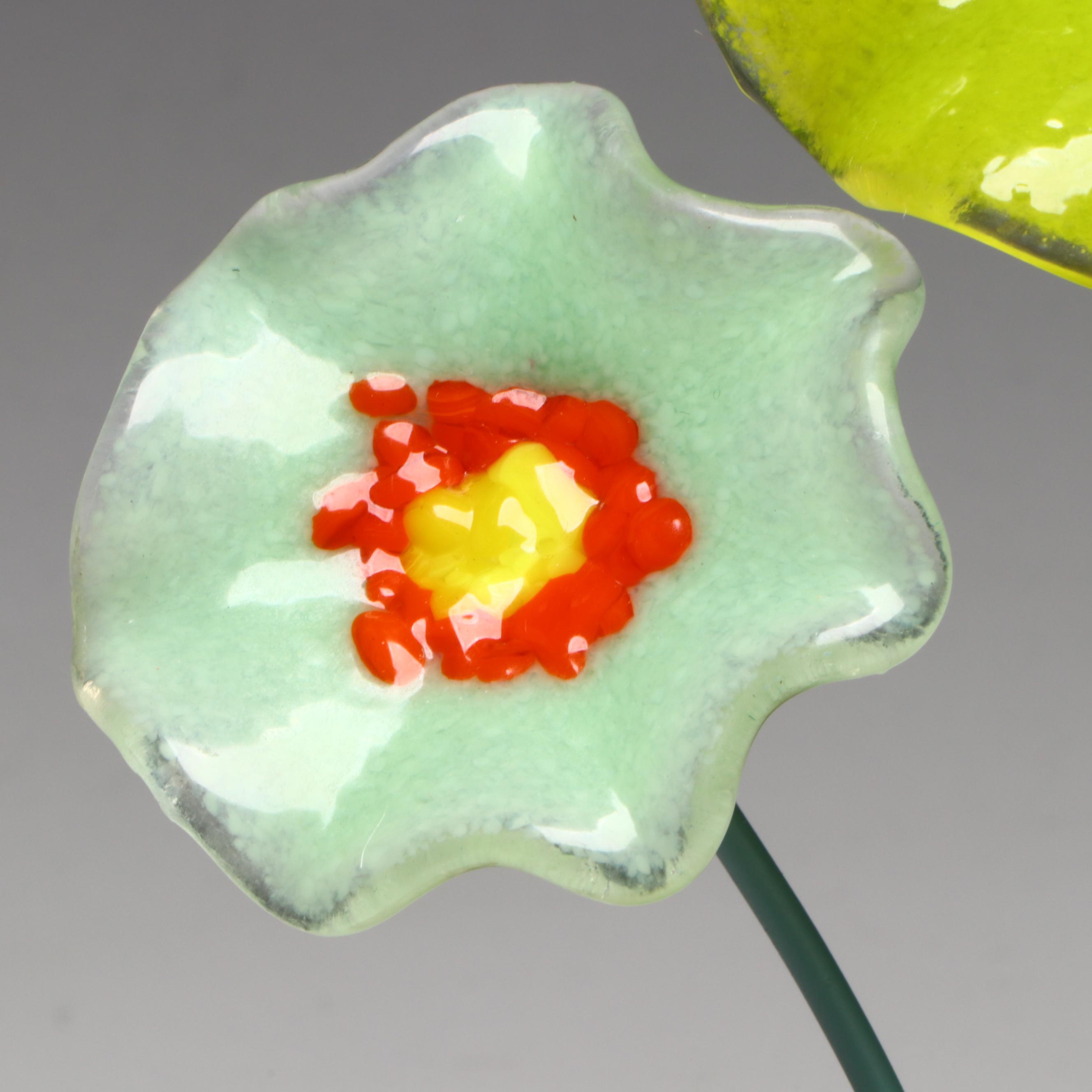 Blown Glass Poppy Arrangement