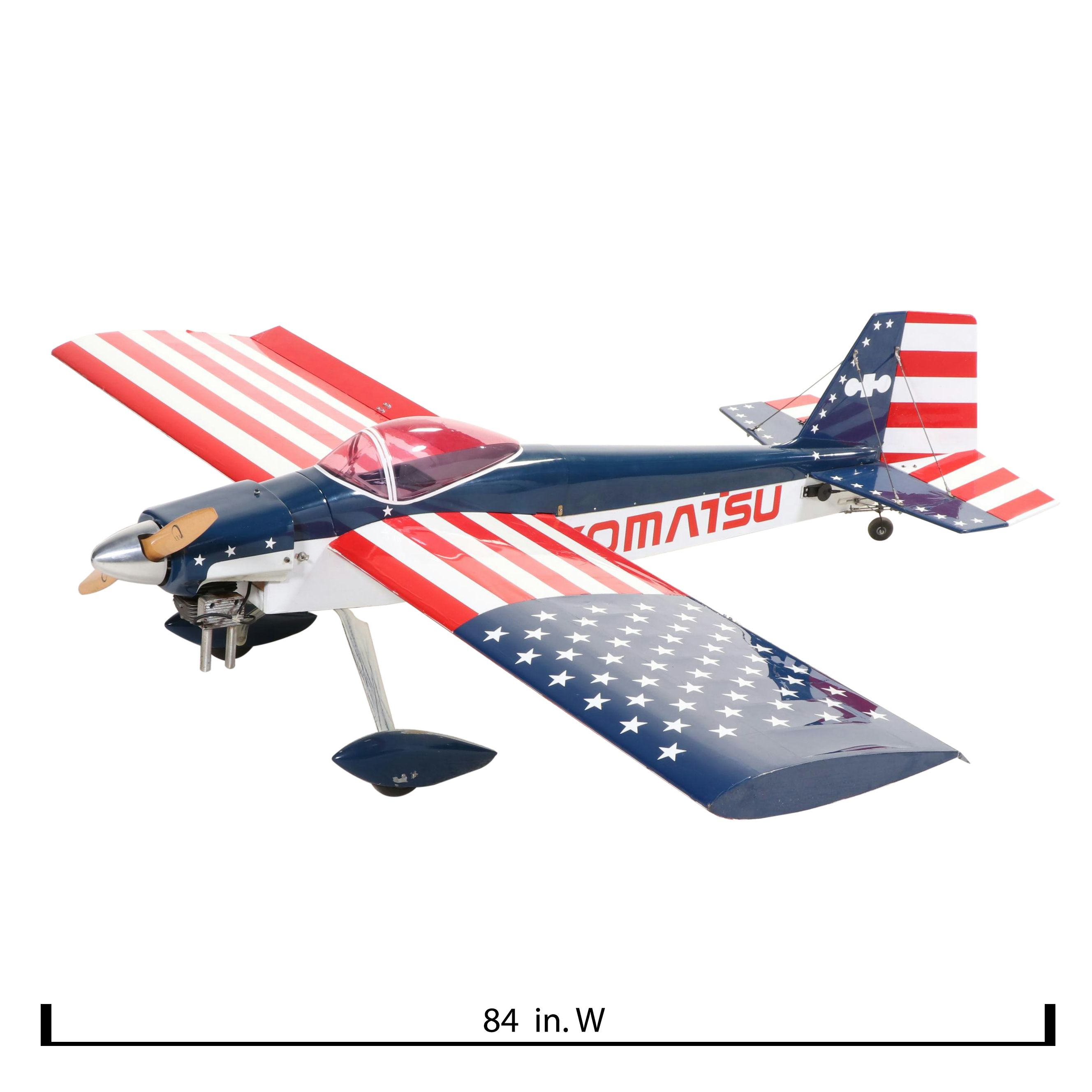 Custom Hand Built 1/4 Scale Model Airplane With Komatsu Zenoah Engine