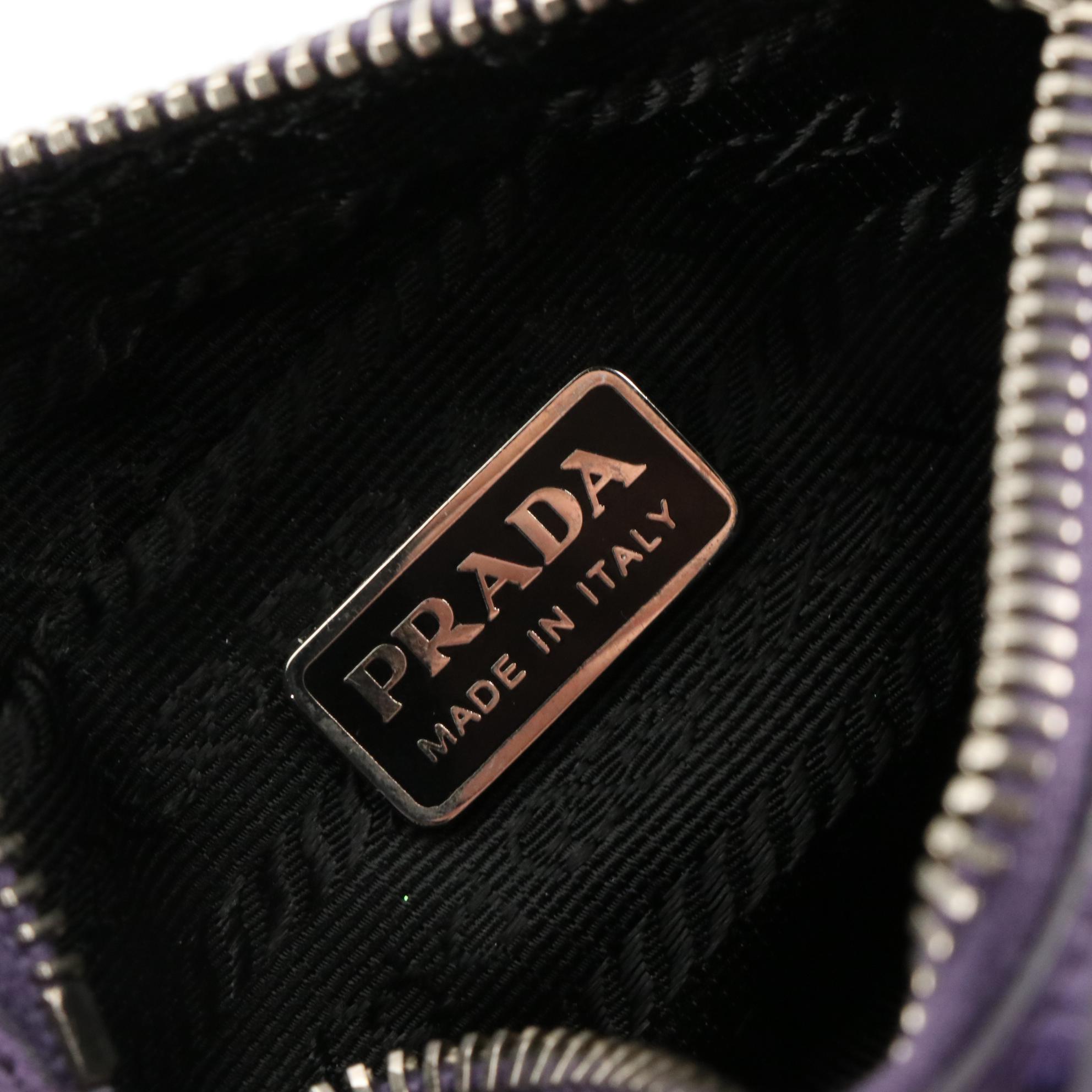 Prada Purple Ostrich Small Handbag