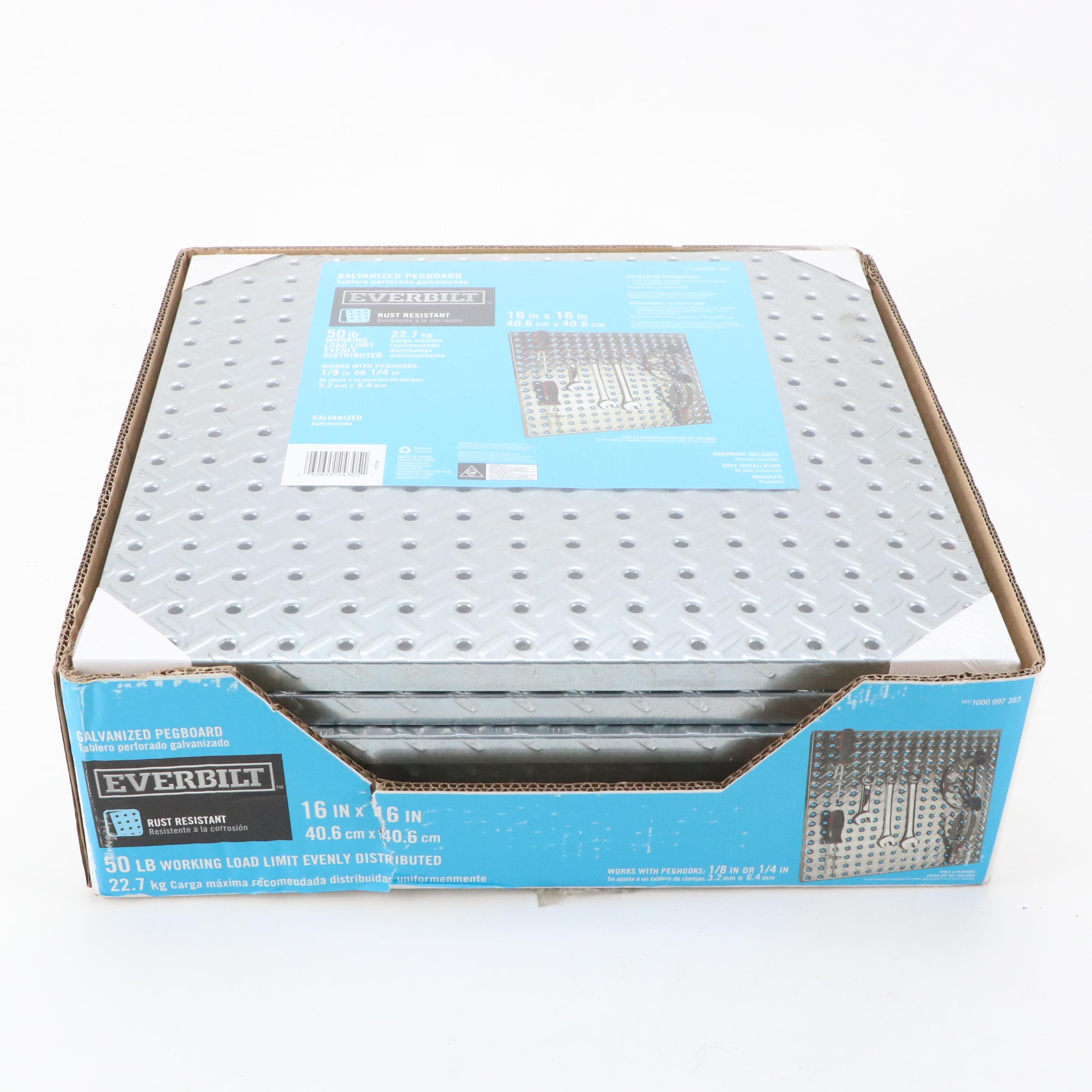 Everbilt Pegboard with Hot Glue Gun, Self Stick Tape, Work Apron, and