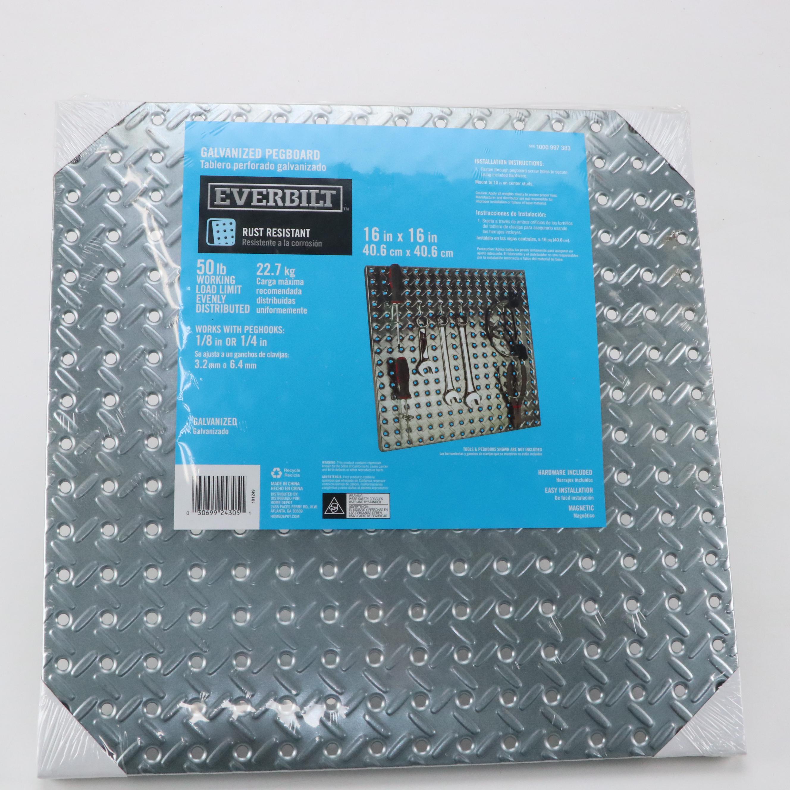 Everbilt Pegboard with Hot Glue Gun, Self Stick Tape, Work Apron, and