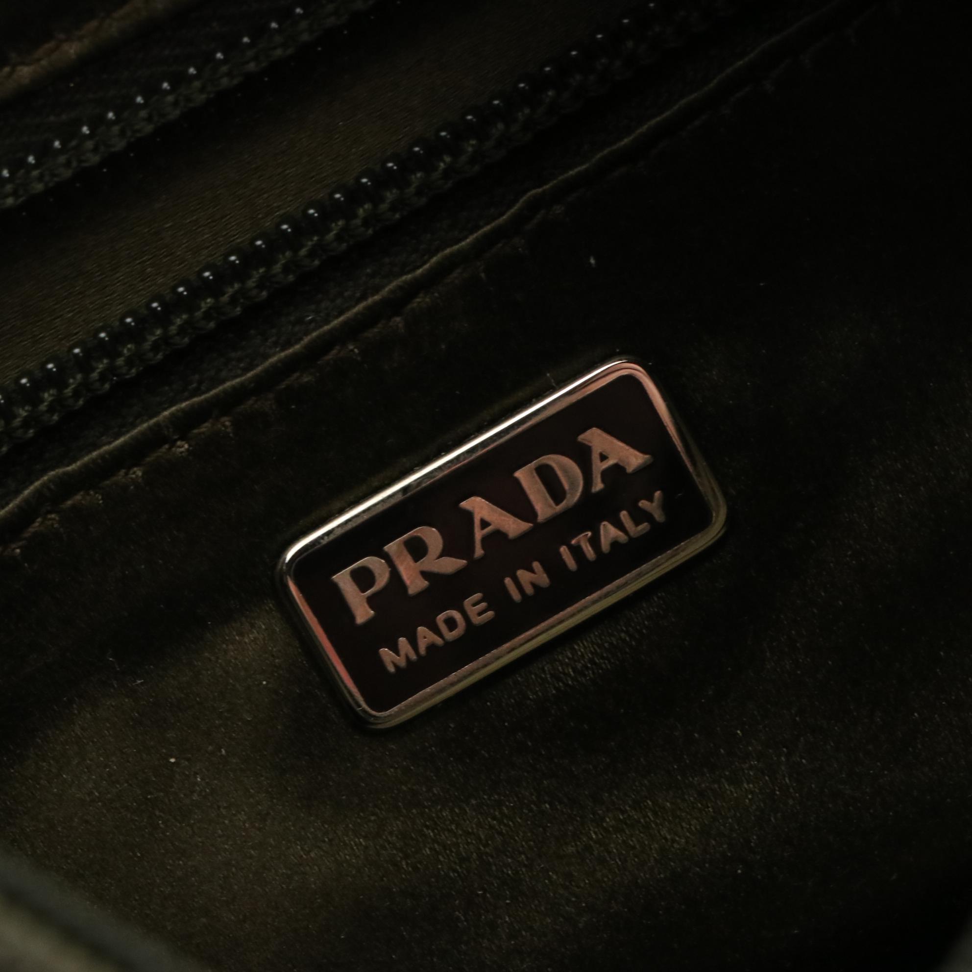 Prada Shimmery Patent Leather Shoulder Bag