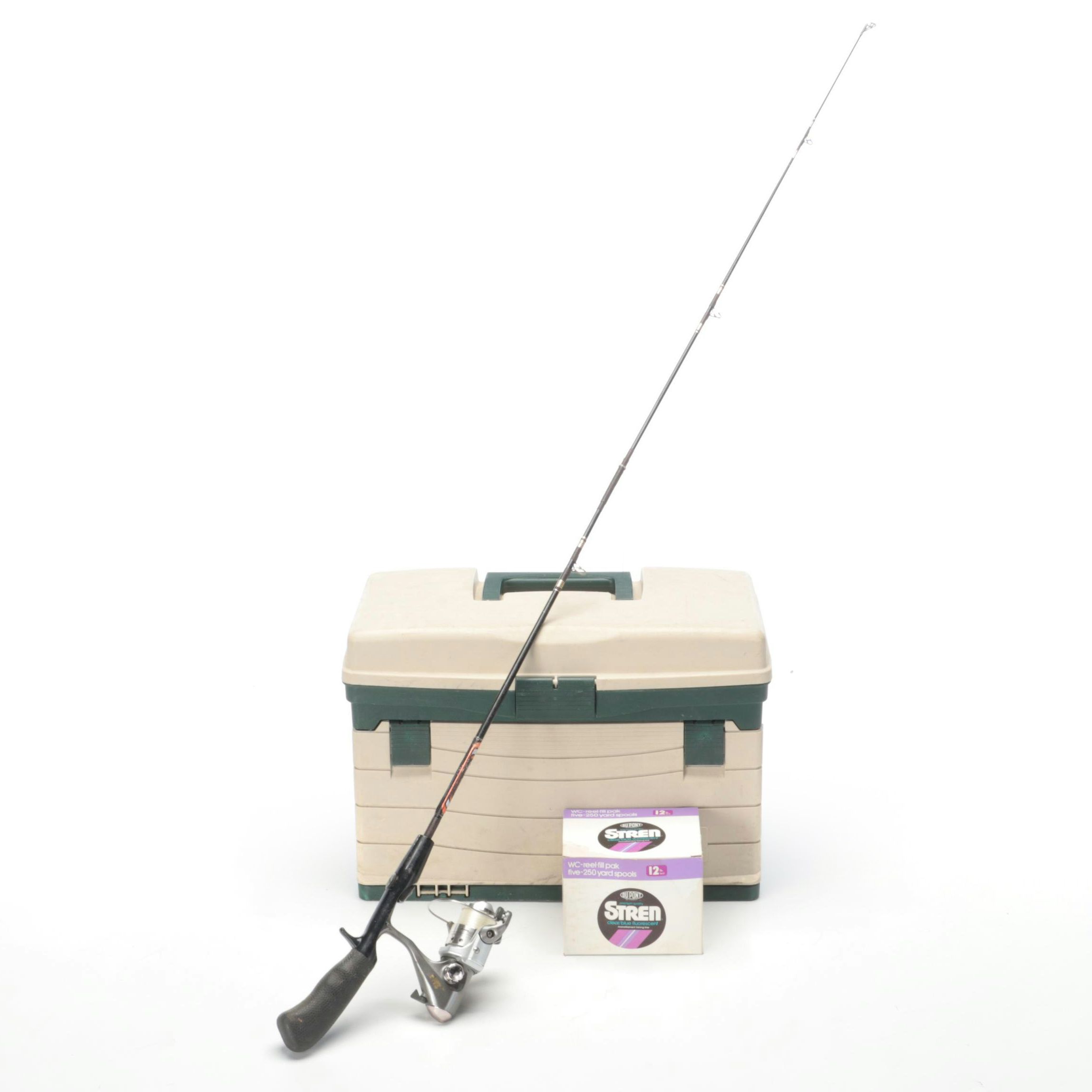 Zebco "Centennial" Rod with Tackle Box, Lures, Hooks and More Gear EBTH