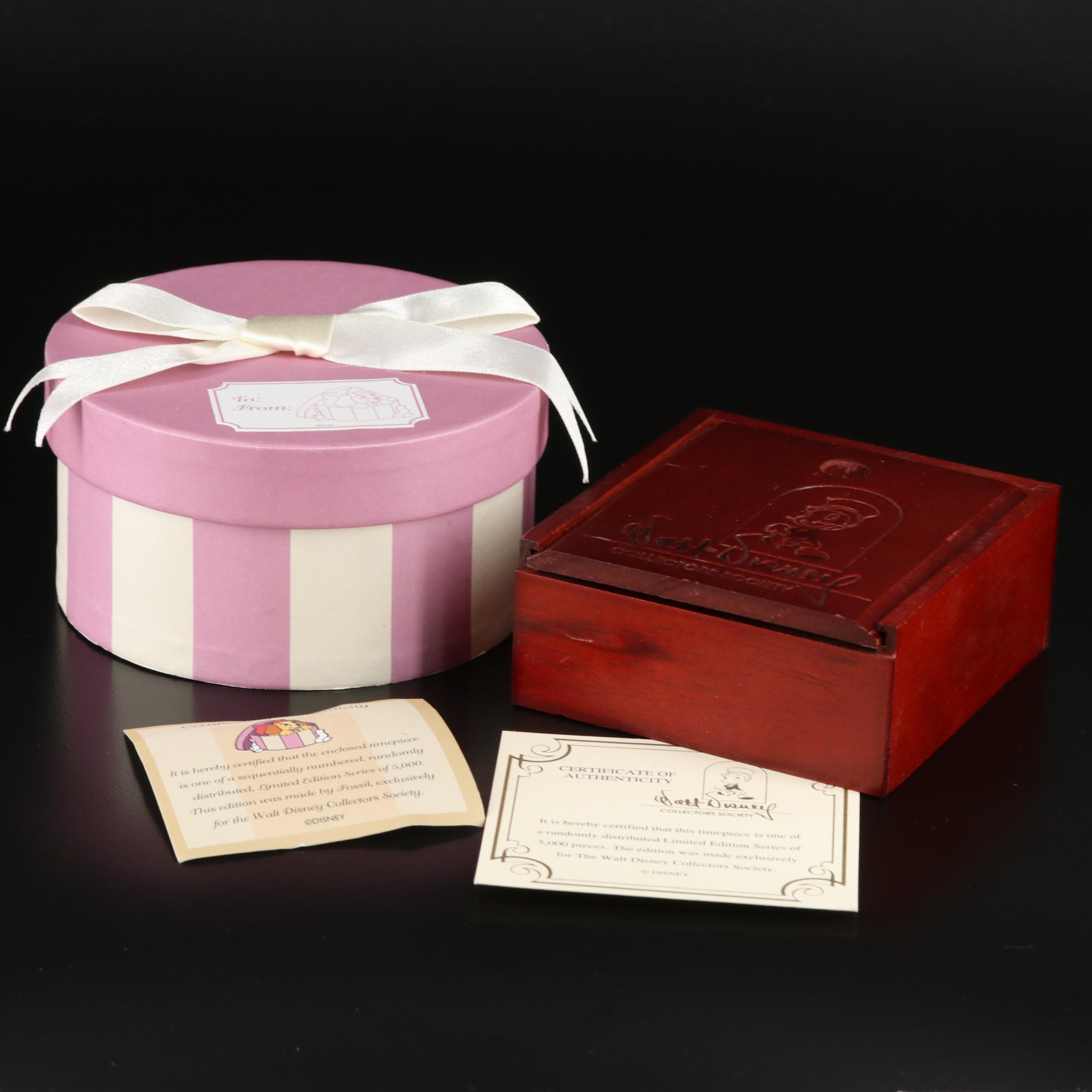 Walt Disney Collectors Society Quartz Watches and Pendant Watch by Fossil