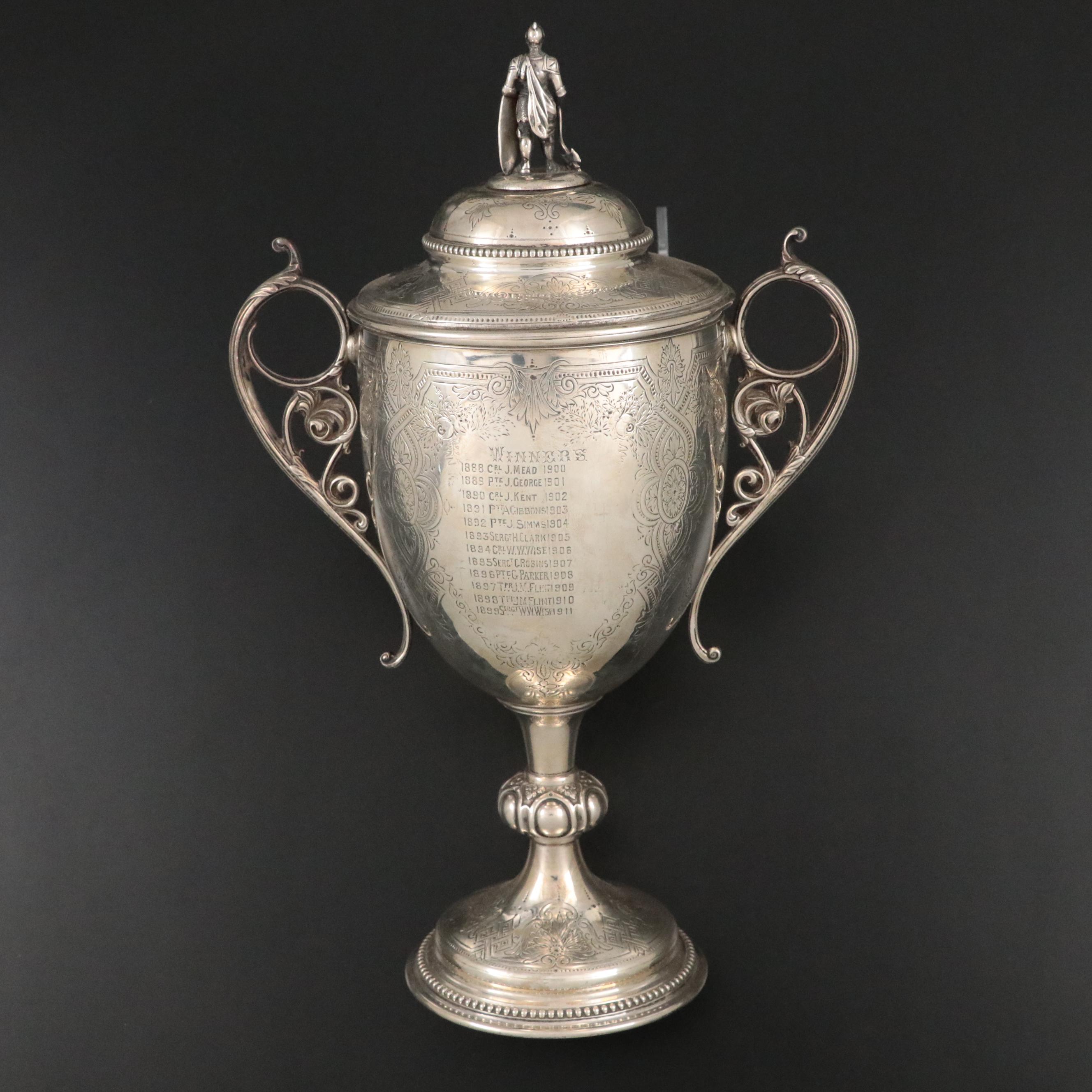 Richards & Brown Sterling Silver Royal Berks Yeomanry Challenge Cup, 1872