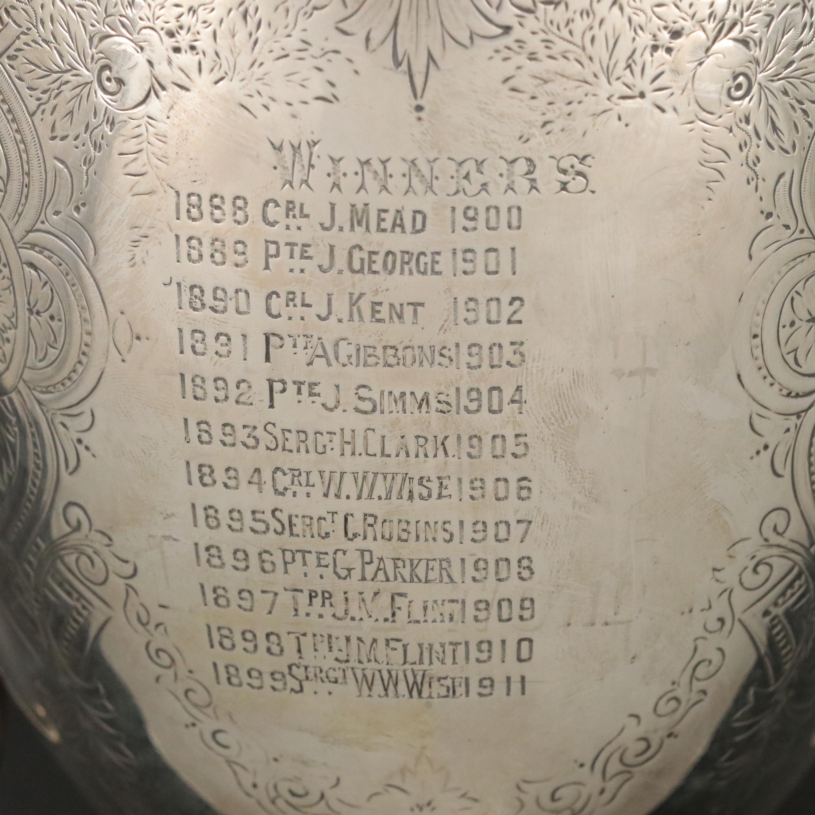 Richards & Brown Sterling Silver Royal Berks Yeomanry Challenge Cup, 1872